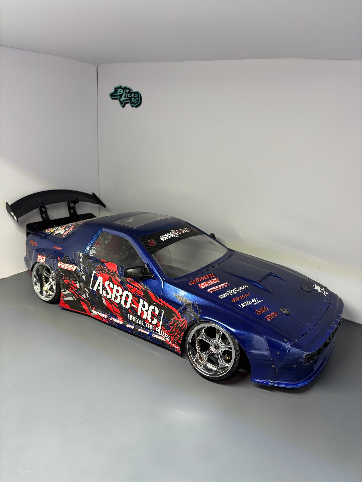 Mazda RX7 FC Bodyshell Asbo RC Livery