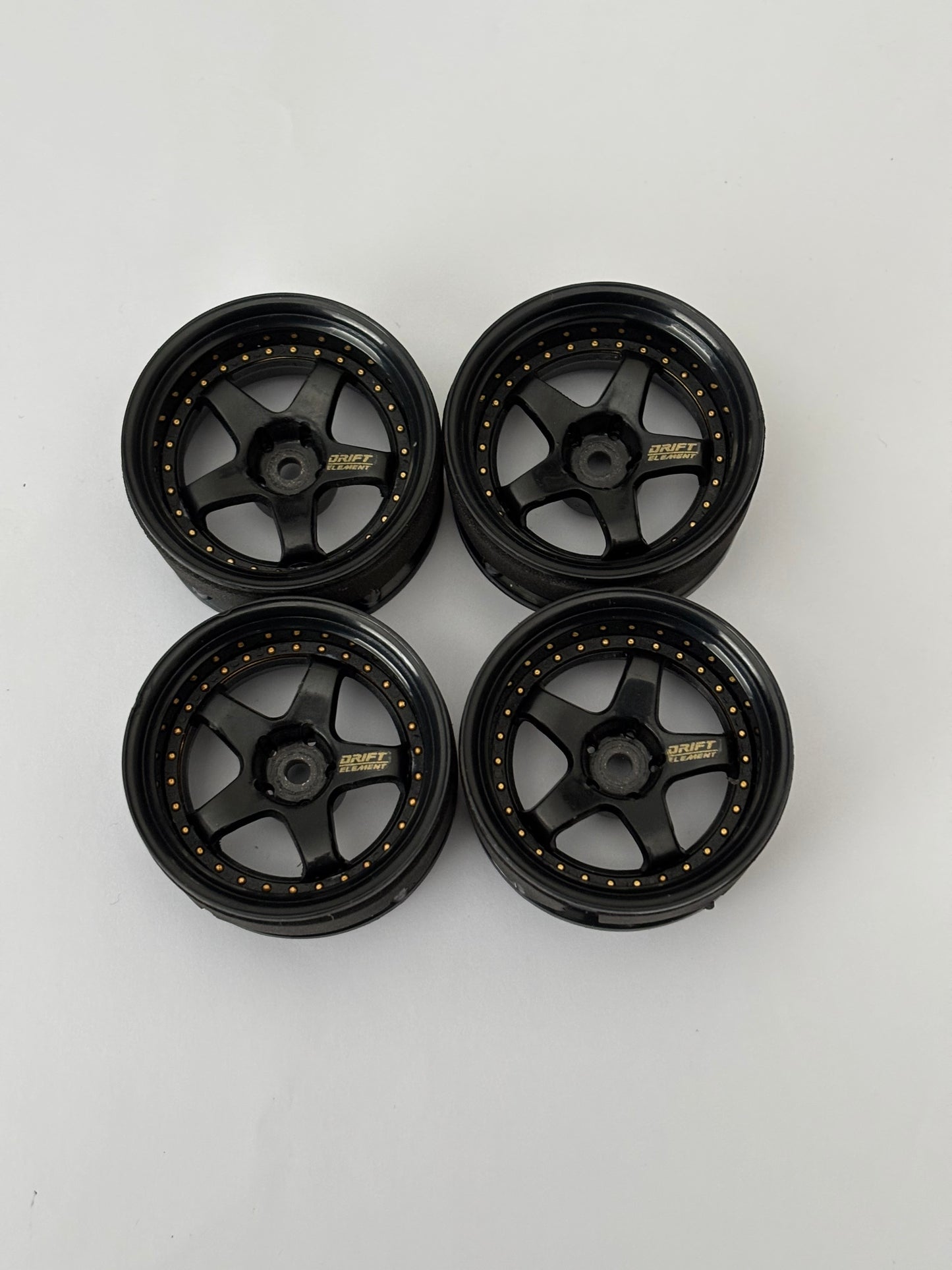 DS Racing Elements Adjustable Wheels Black Gold