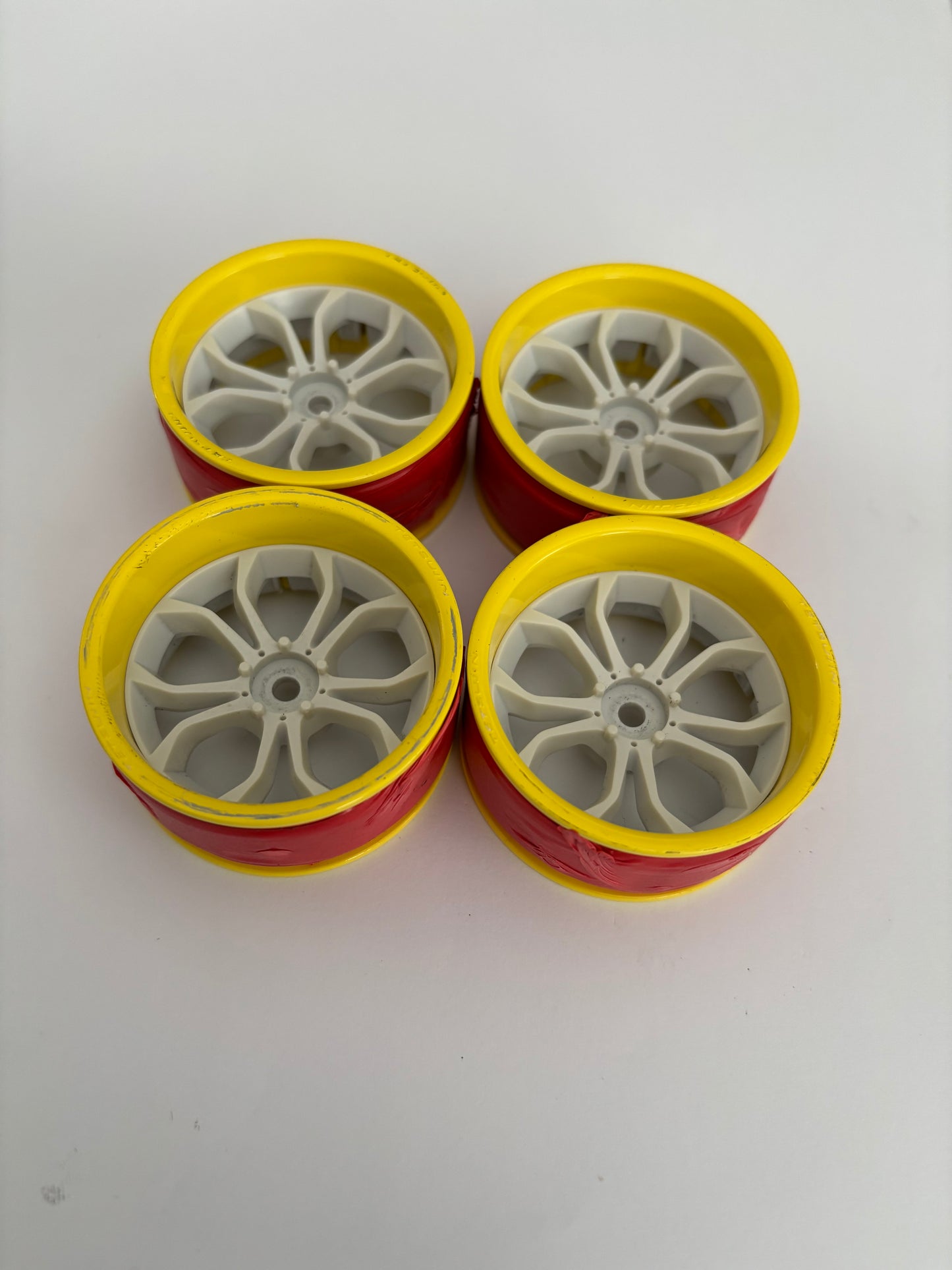 Tetsujin Wheels Yellow White Adjustable Offset