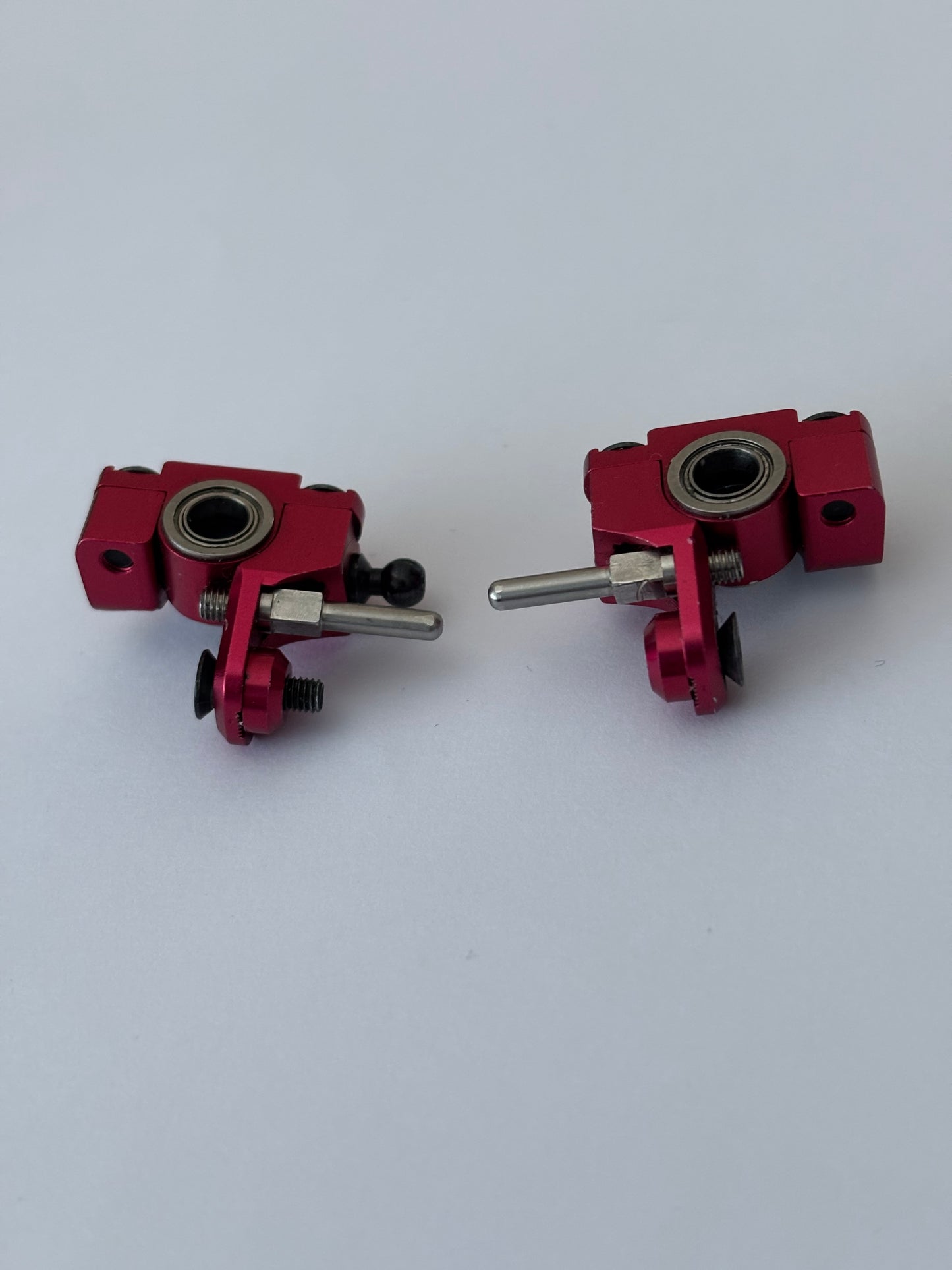 Overdose Red Alloy Front Knuckles Adjustable