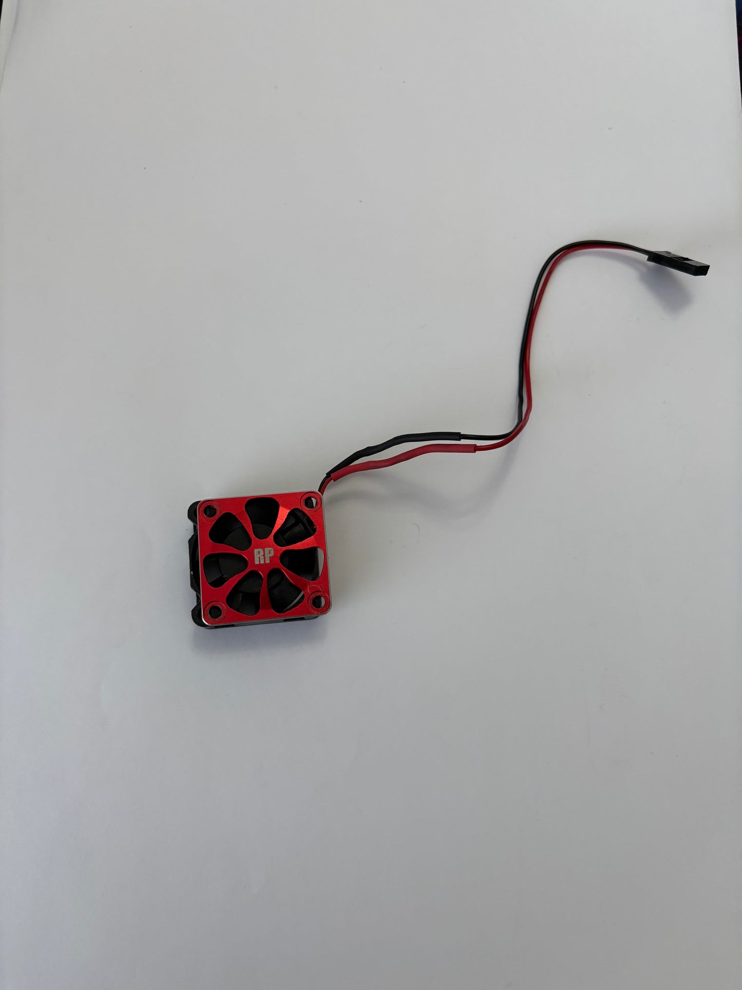 Racing Performer Red Alloy Fan Cover and Fan for Yokomo ESC Acuvance ETC
