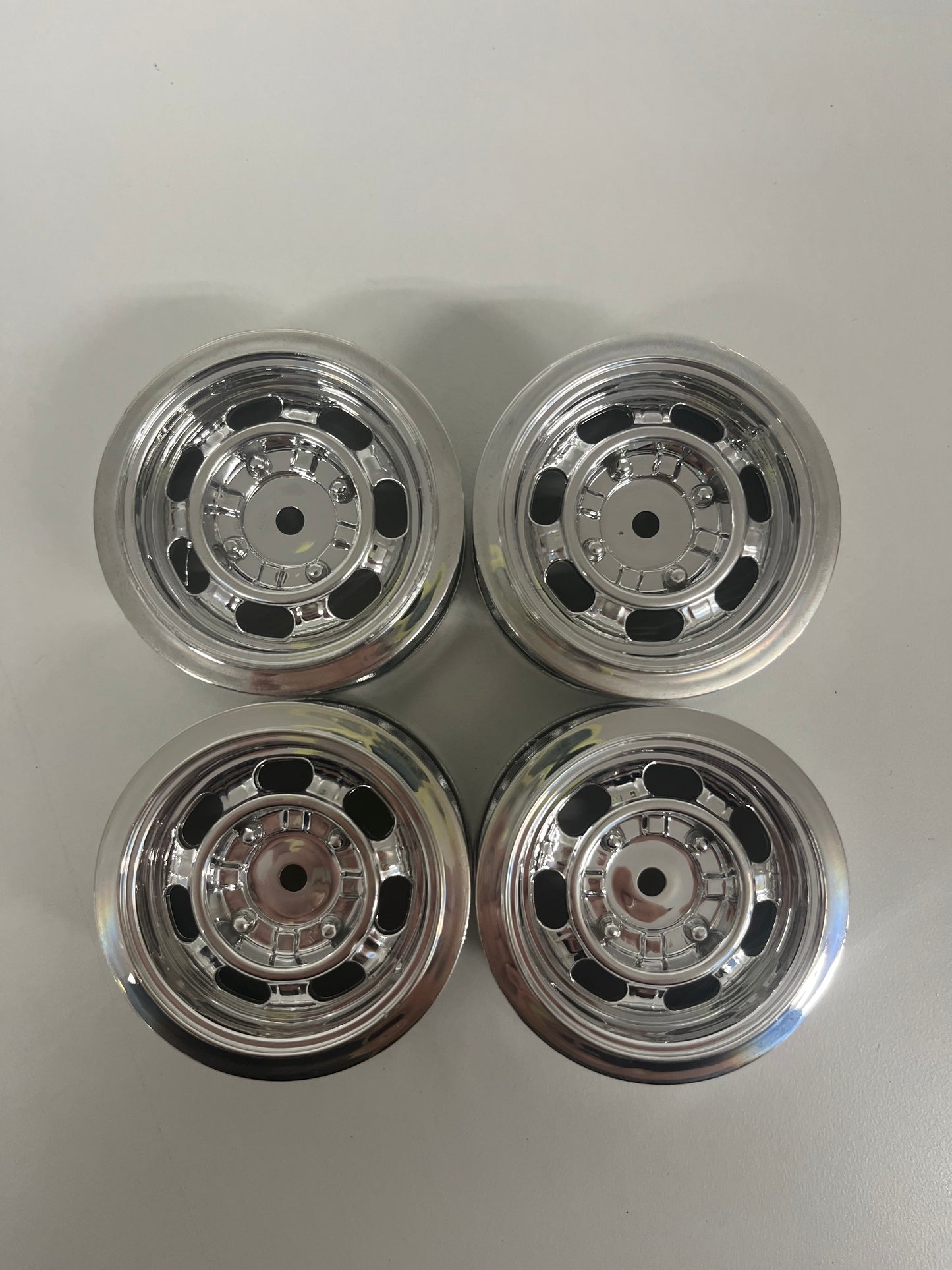 Chrome Steel Style Wheels Offset Approx 4/5