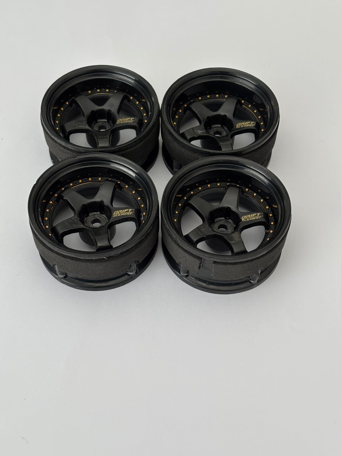 DS Racing Elements Adjustable Wheels Black Gold