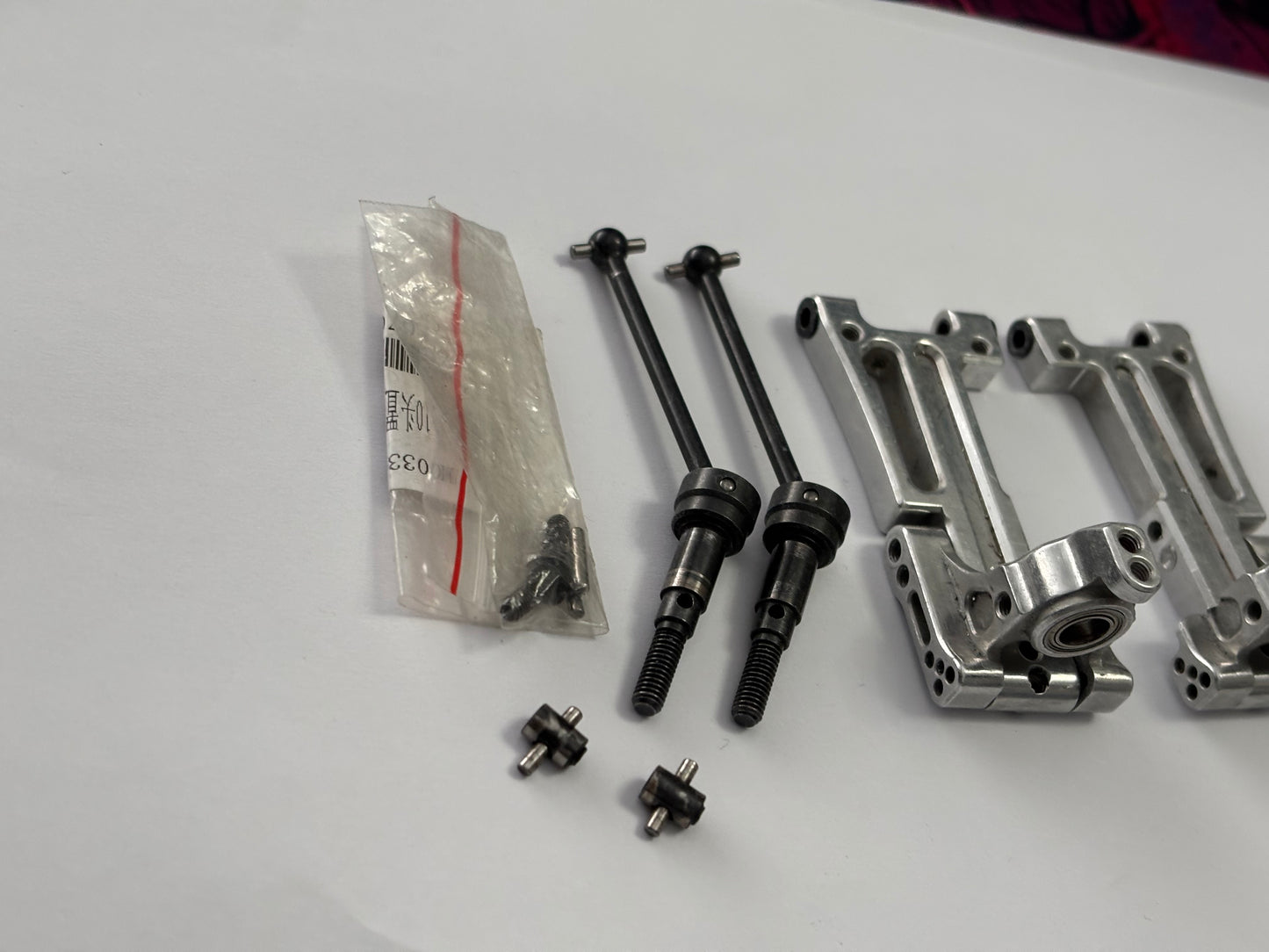 Wrap Up Next Rear Alloy Arms Silver FRD MRD YD2
