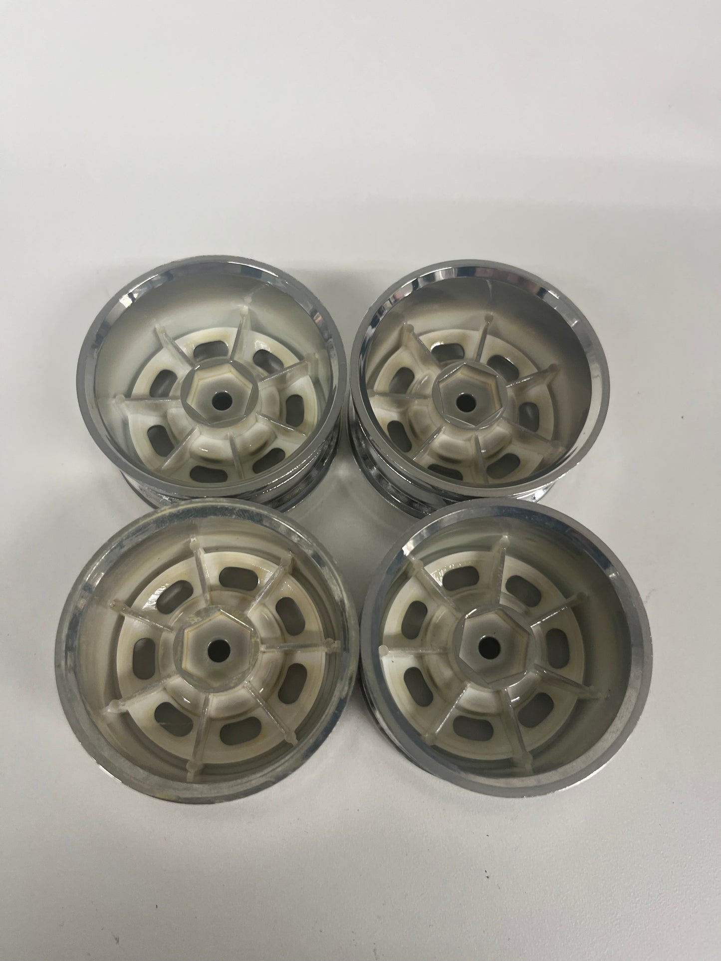 Chrome Steel Style Wheels Offset Approx 4/5