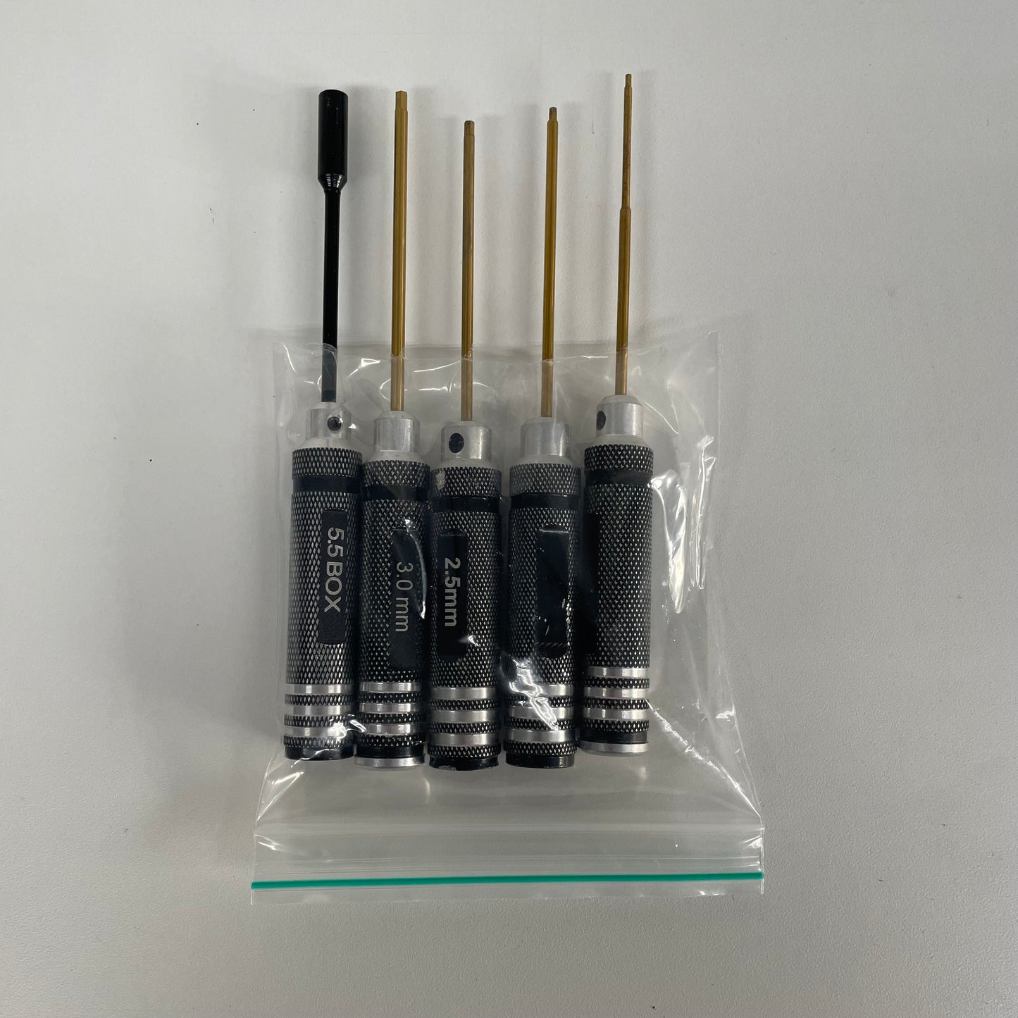 Black Allen Tool Set 1.5 - 3mm & 5.5 Box
