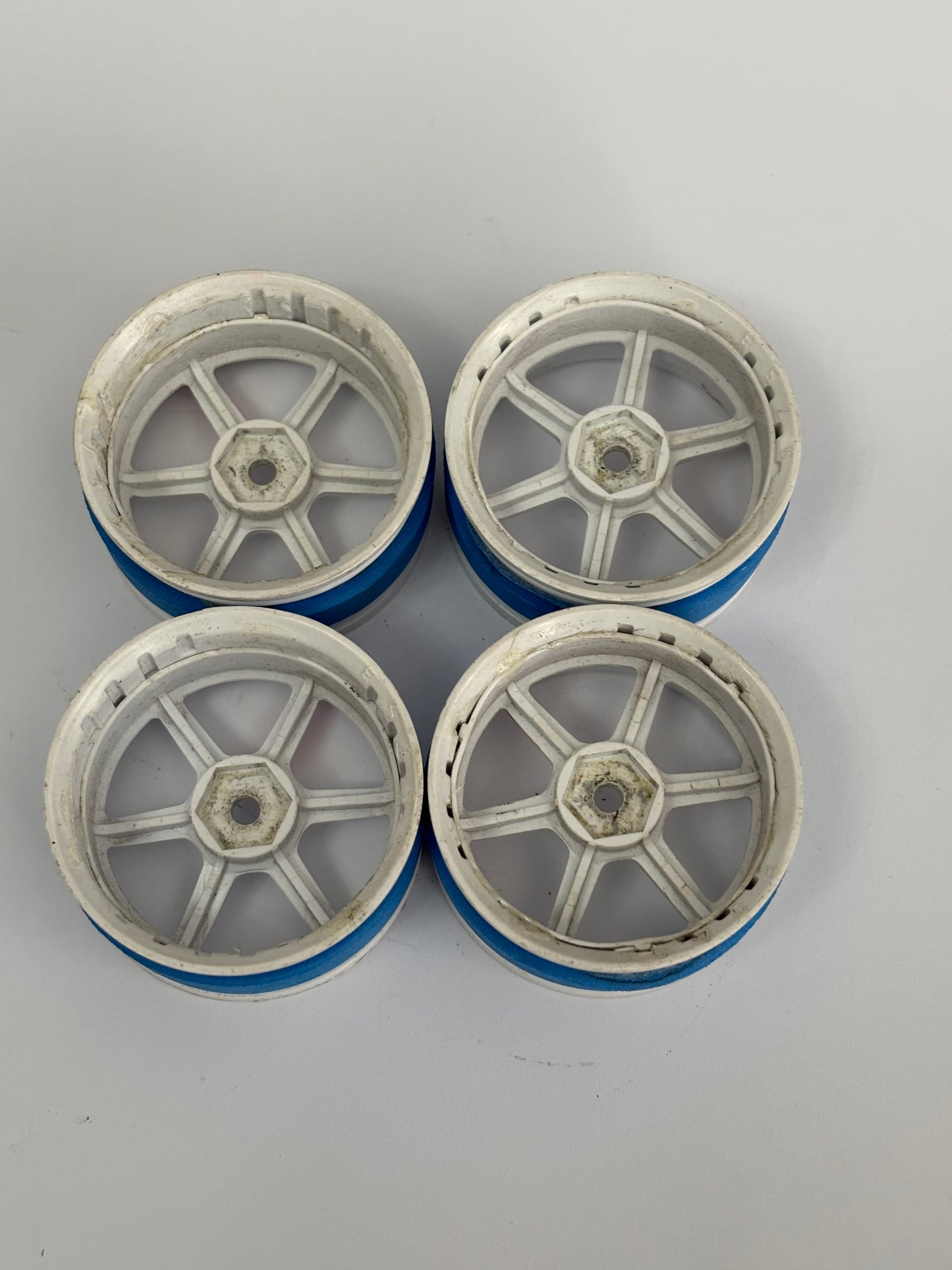 MST Adjustable White Wheels Adjustable Offset