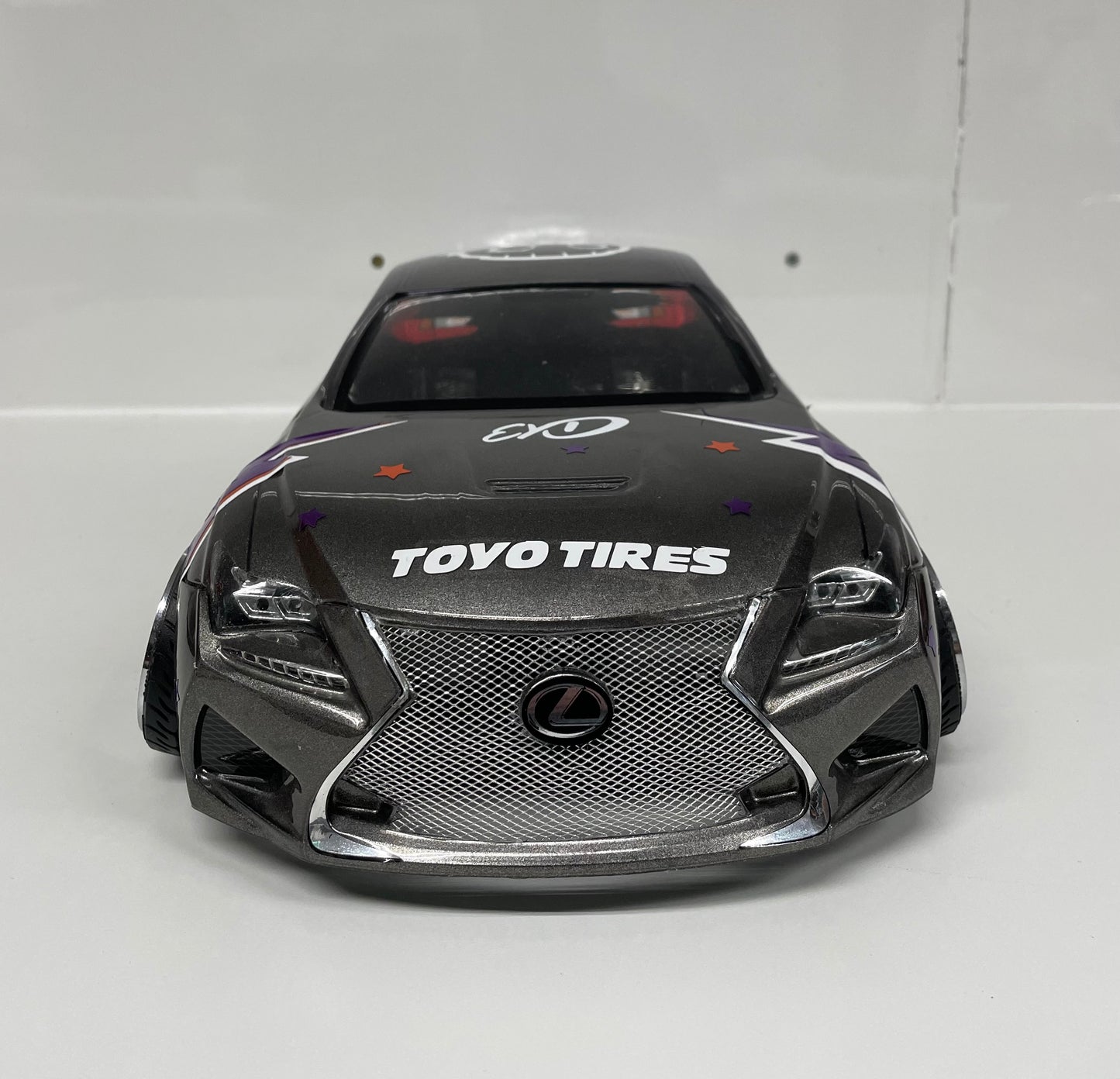 Killer body Lexus RCF Bodyshell Silver Blue Fade