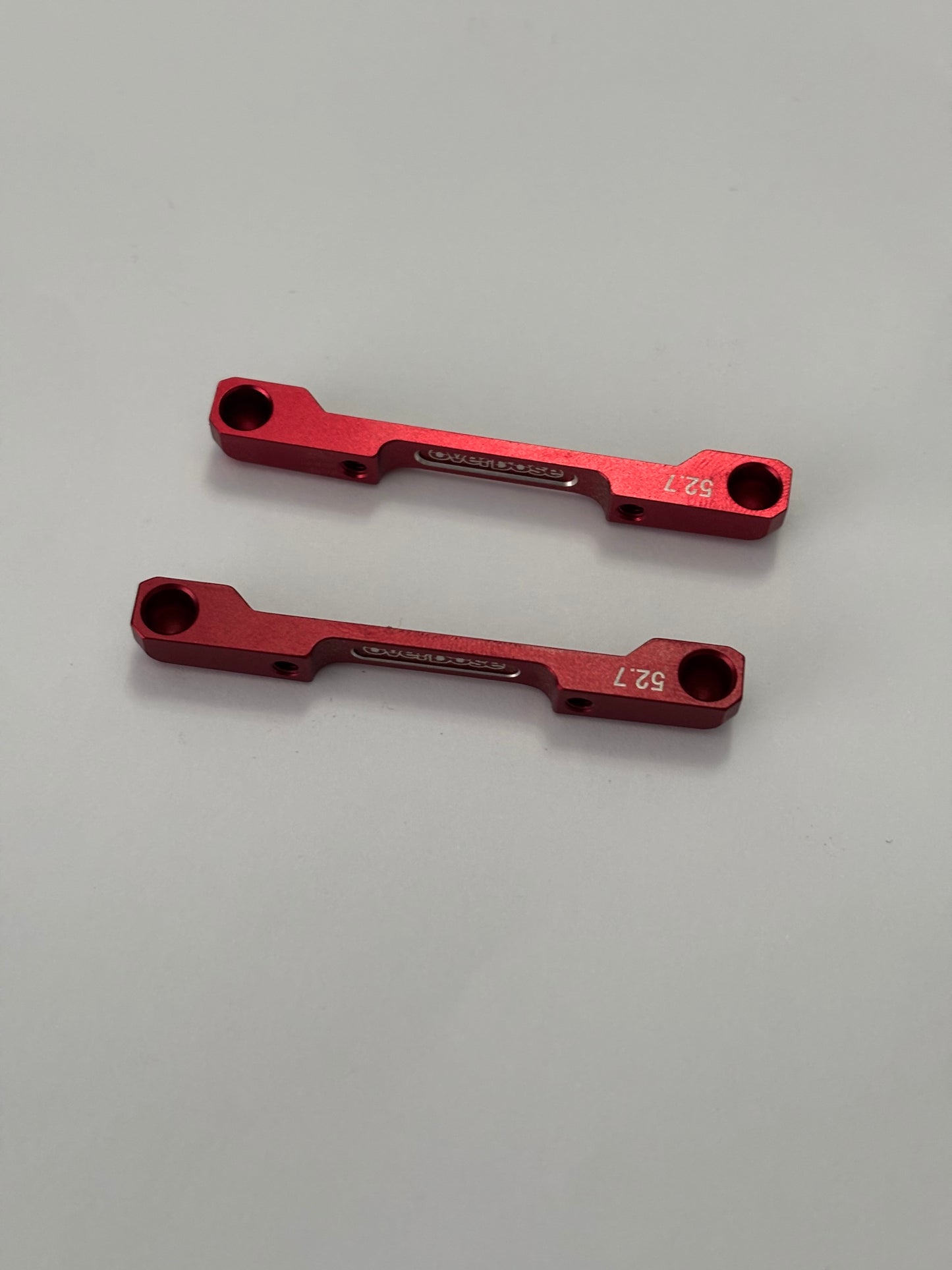 Overdose Red Alloy Suspension Mounts x2 52.7 Pair
