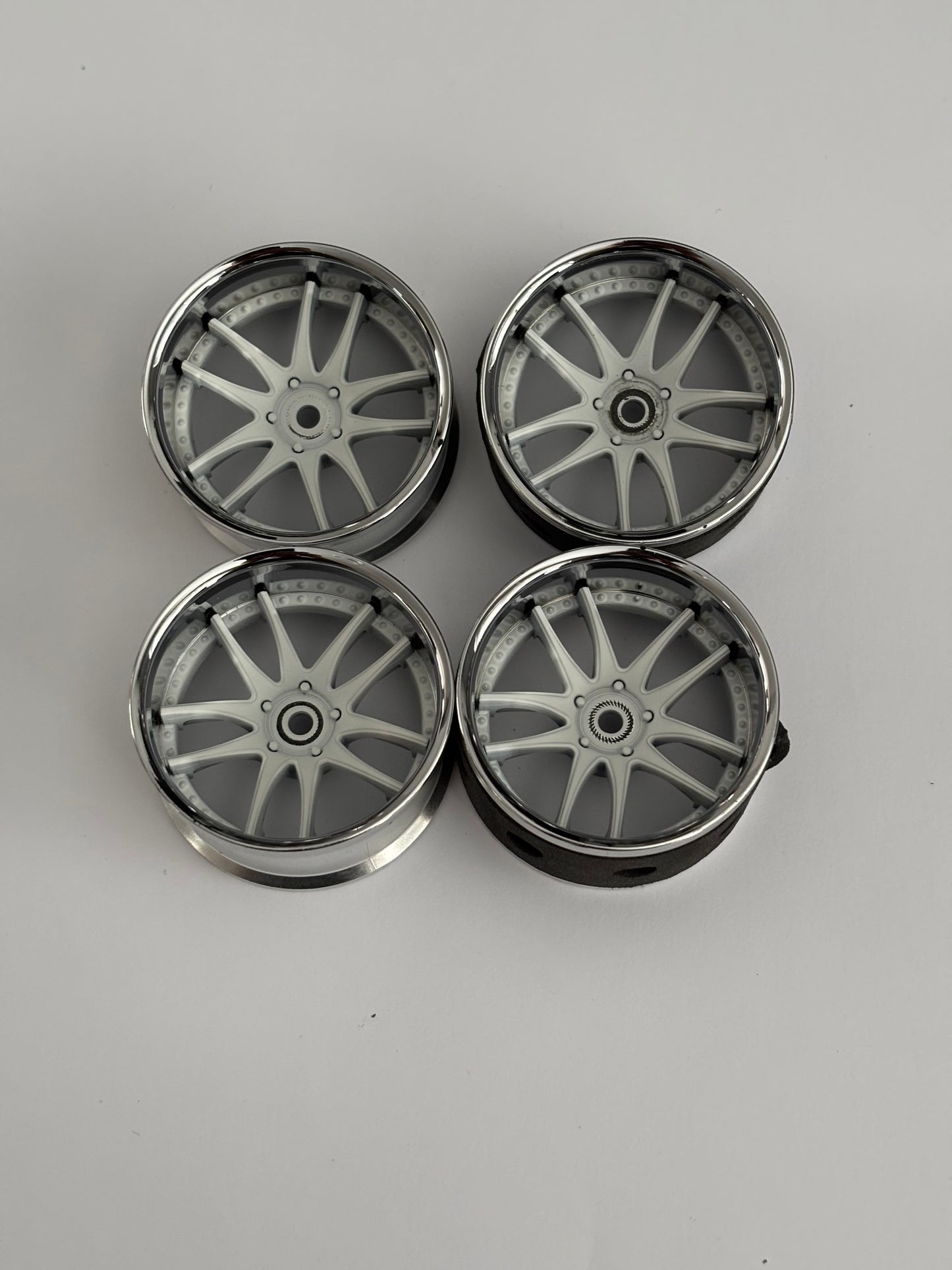 Lab Wheels Work White Chrome Offset 8MM