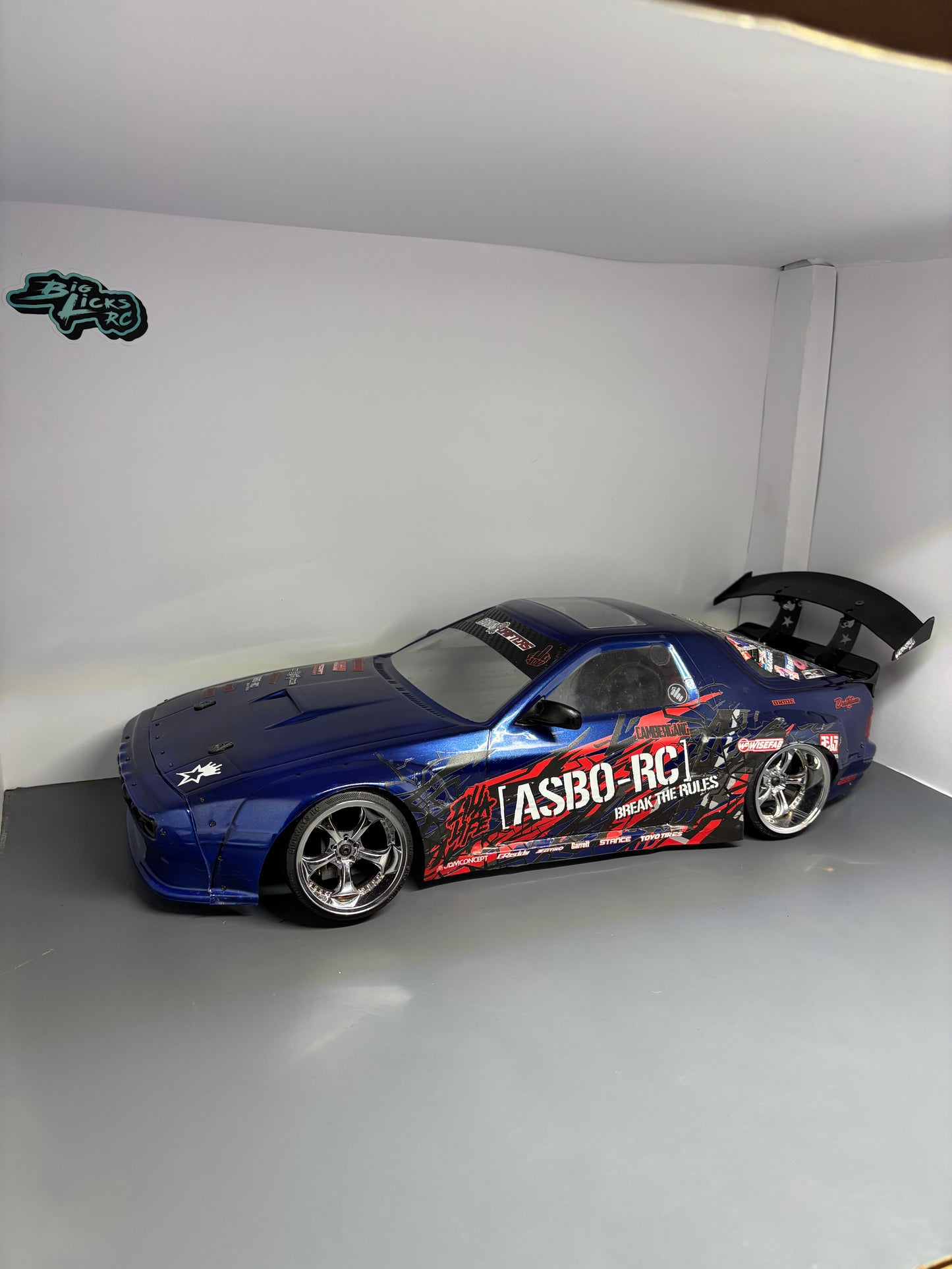Mazda RX7 FC Bodyshell Asbo RC Livery