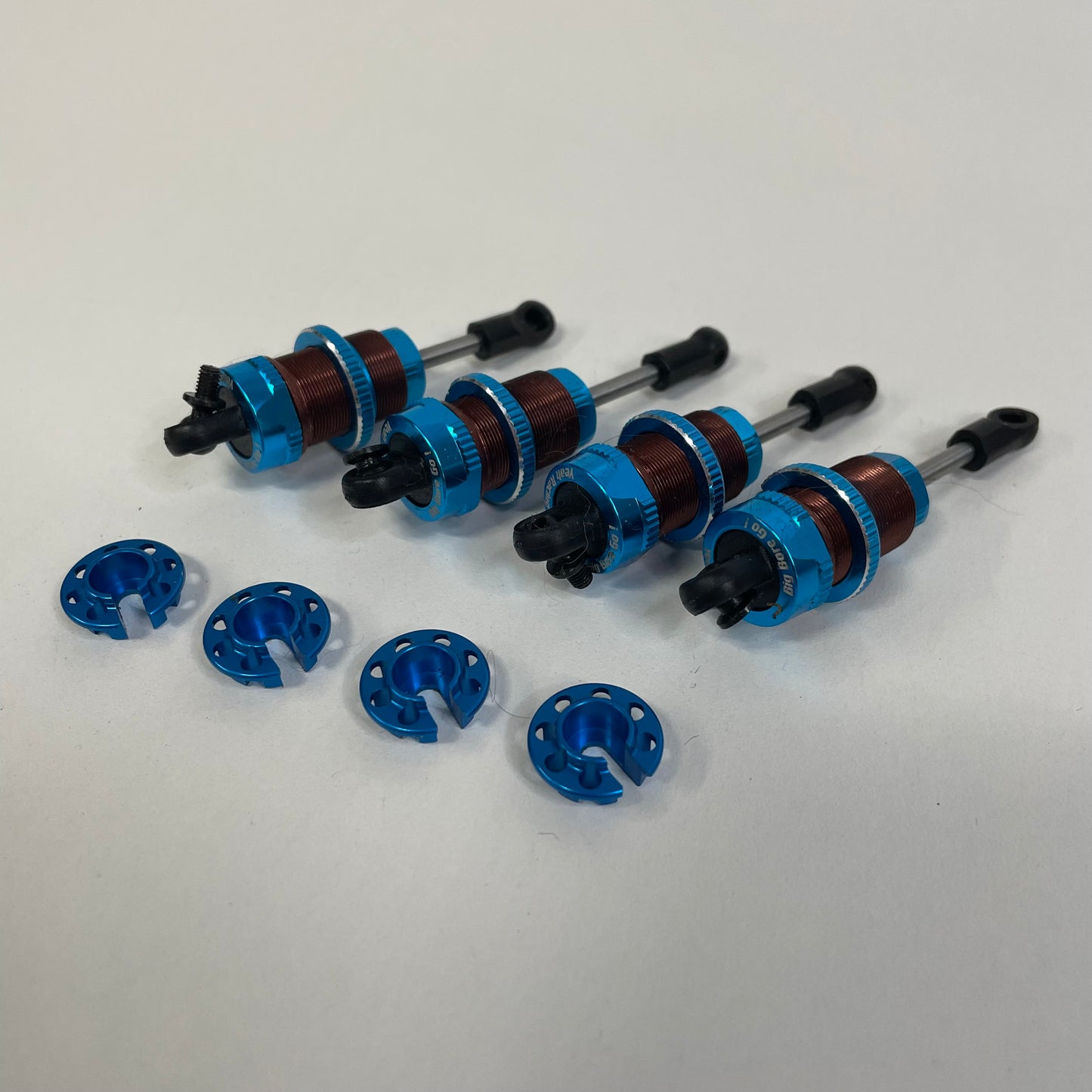 Yeah Racing BBG Series Big Bore Go RTR Shocks Blue Alloy