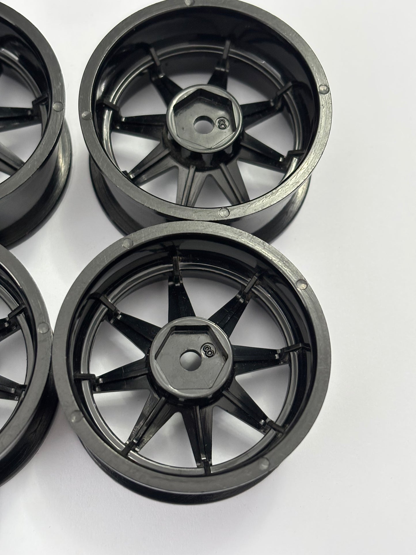 Star Style 3PC Black Wheels Offset 8