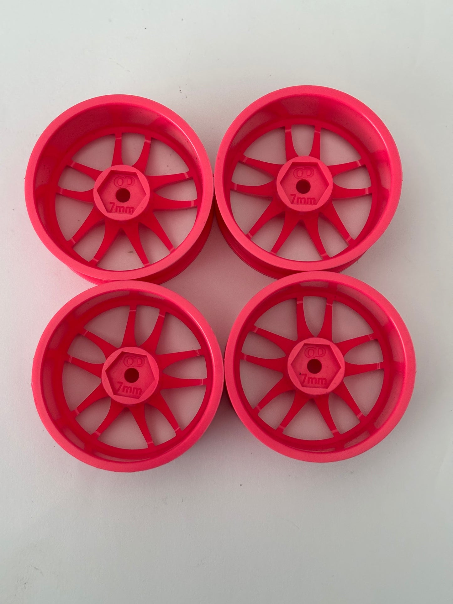 Overdose Work Emoticon Pink Offset 7 Wheels R Spec High Traction