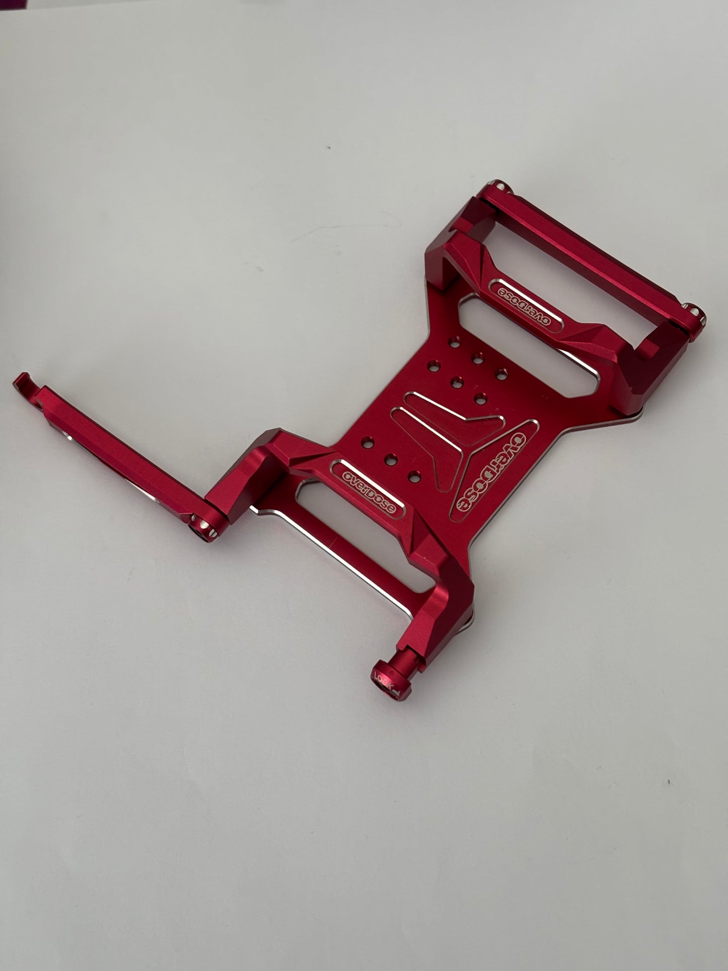 Overdose Battery Holder Alloy Red Plate