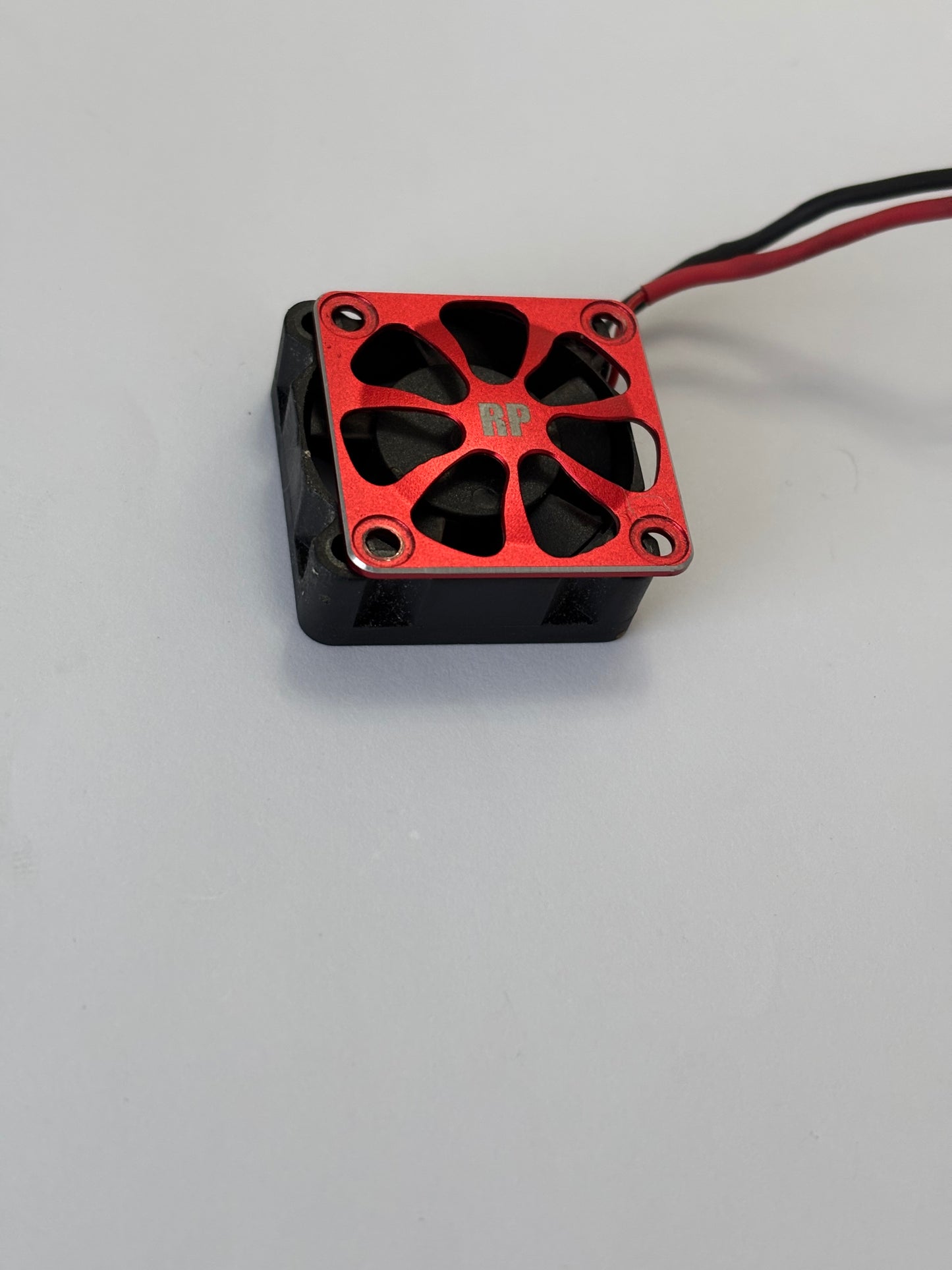 Racing Performer Red Alloy Fan Cover and Fan for Yokomo ESC Acuvance ETC