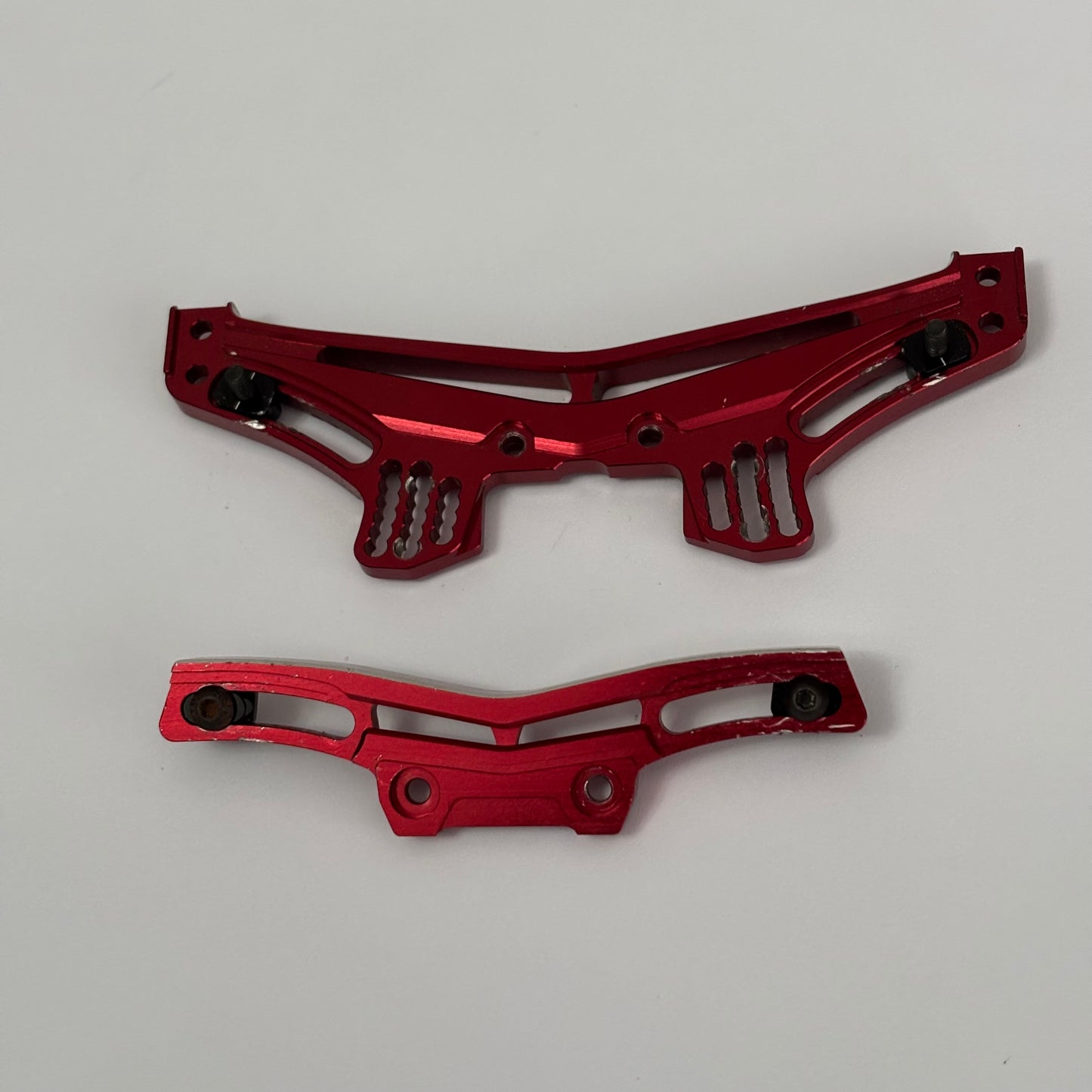 MST Red Alloy RMX 2.0 2.5 Front Rear Shock Towers #210578R #210577R
