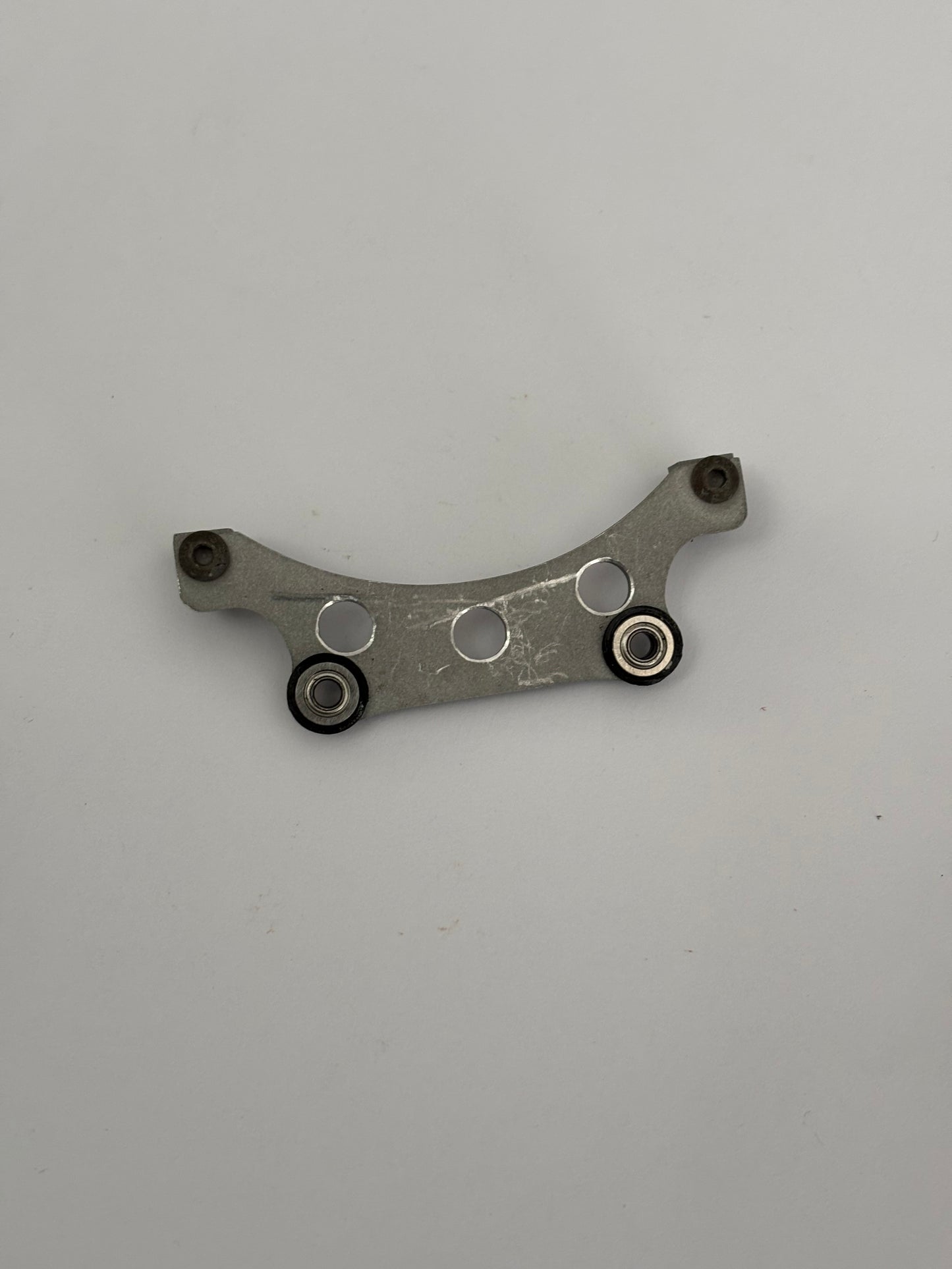Team Associated DC10 Steering Rack Alloy Silver Curved