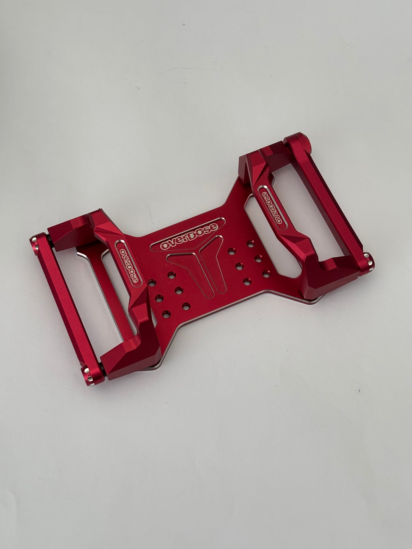 Overdose Battery Holder Alloy Red Plate