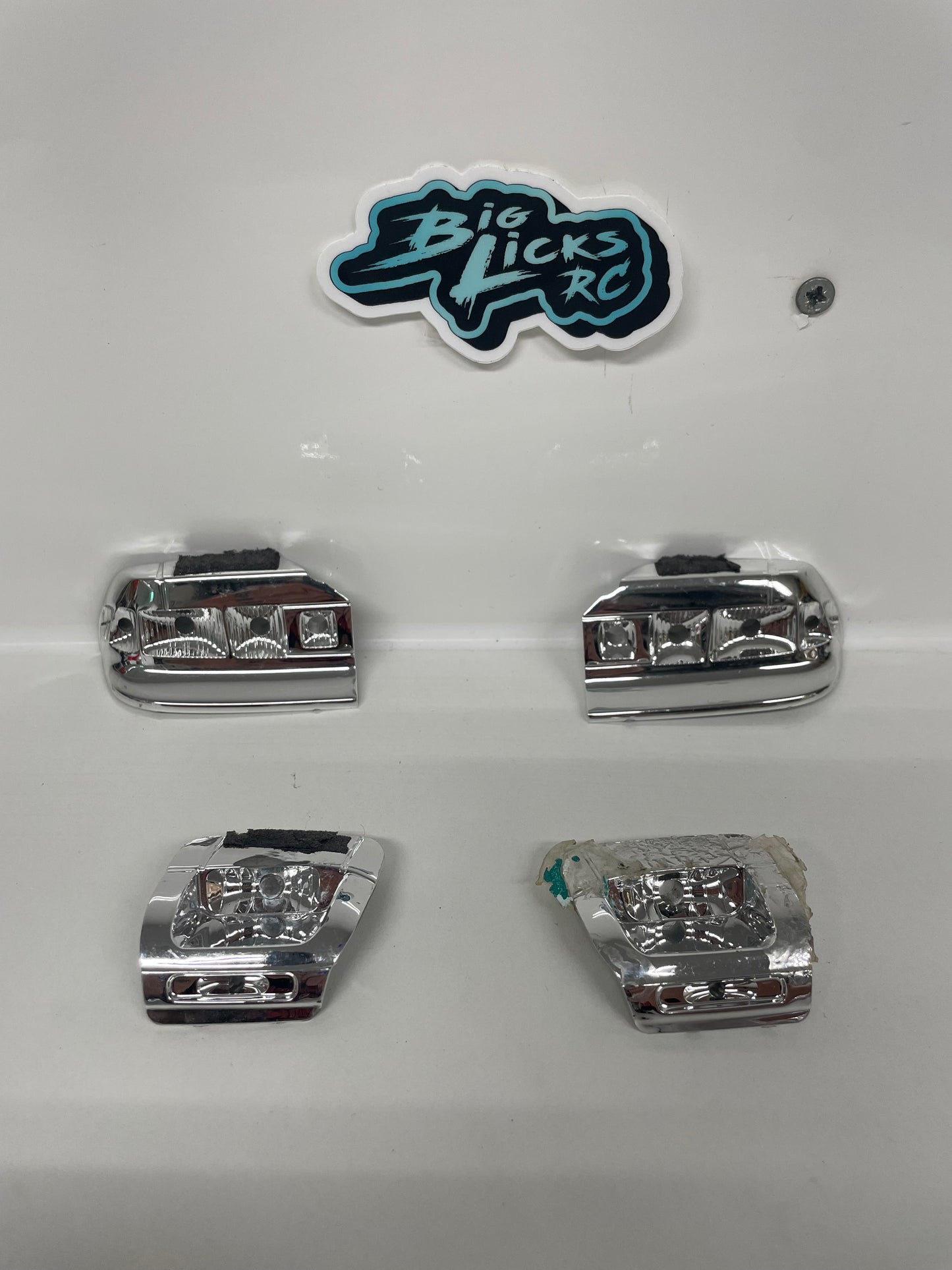Yokomo Chrome Mazda RX7 FC Light Buckets