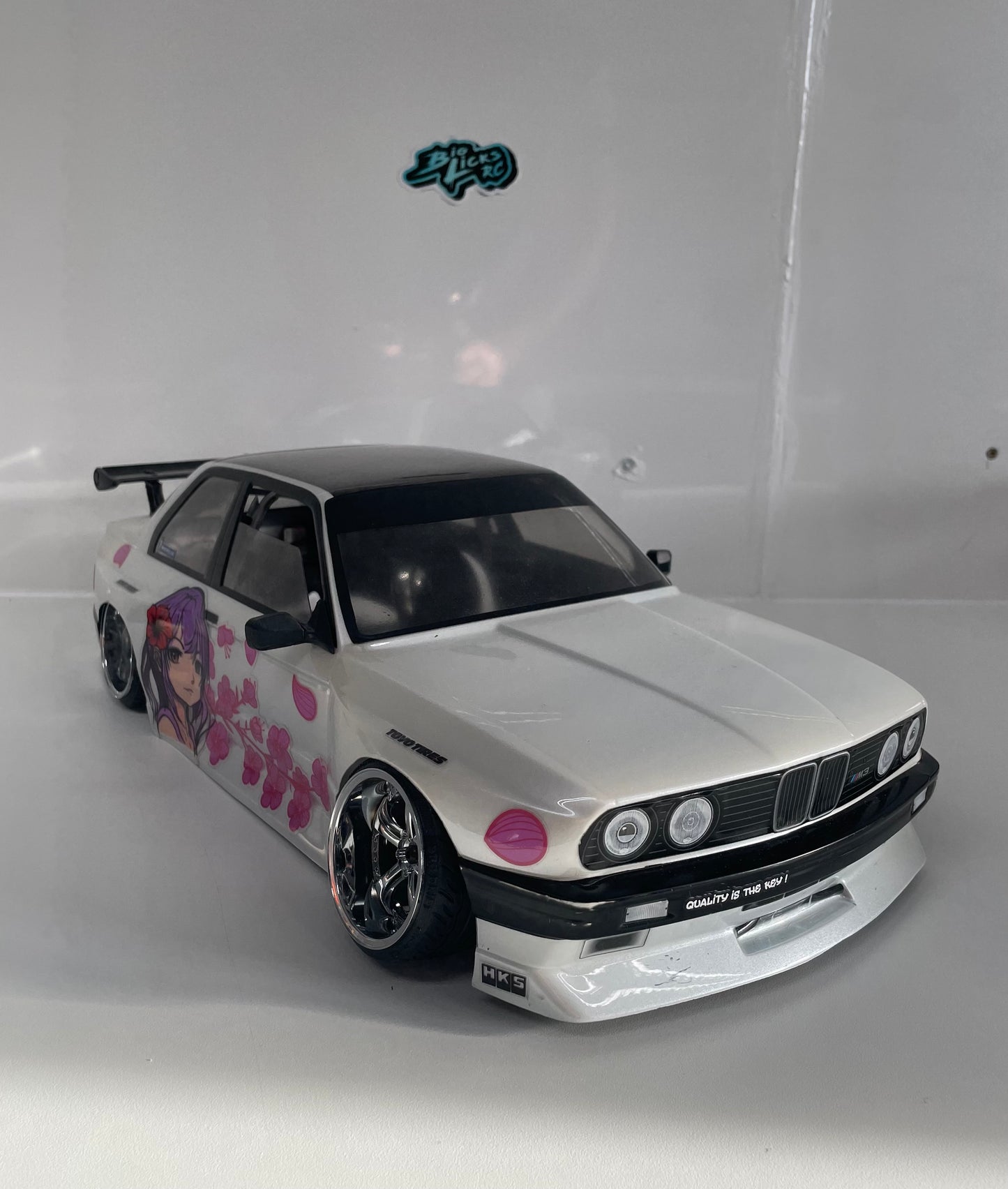 BMW M3 White Bodyshell Carbon Roof