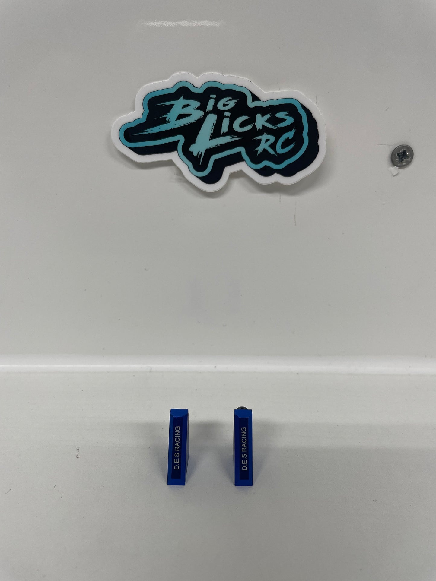 D.E.S Racing Blue Alloy Servo Mounts