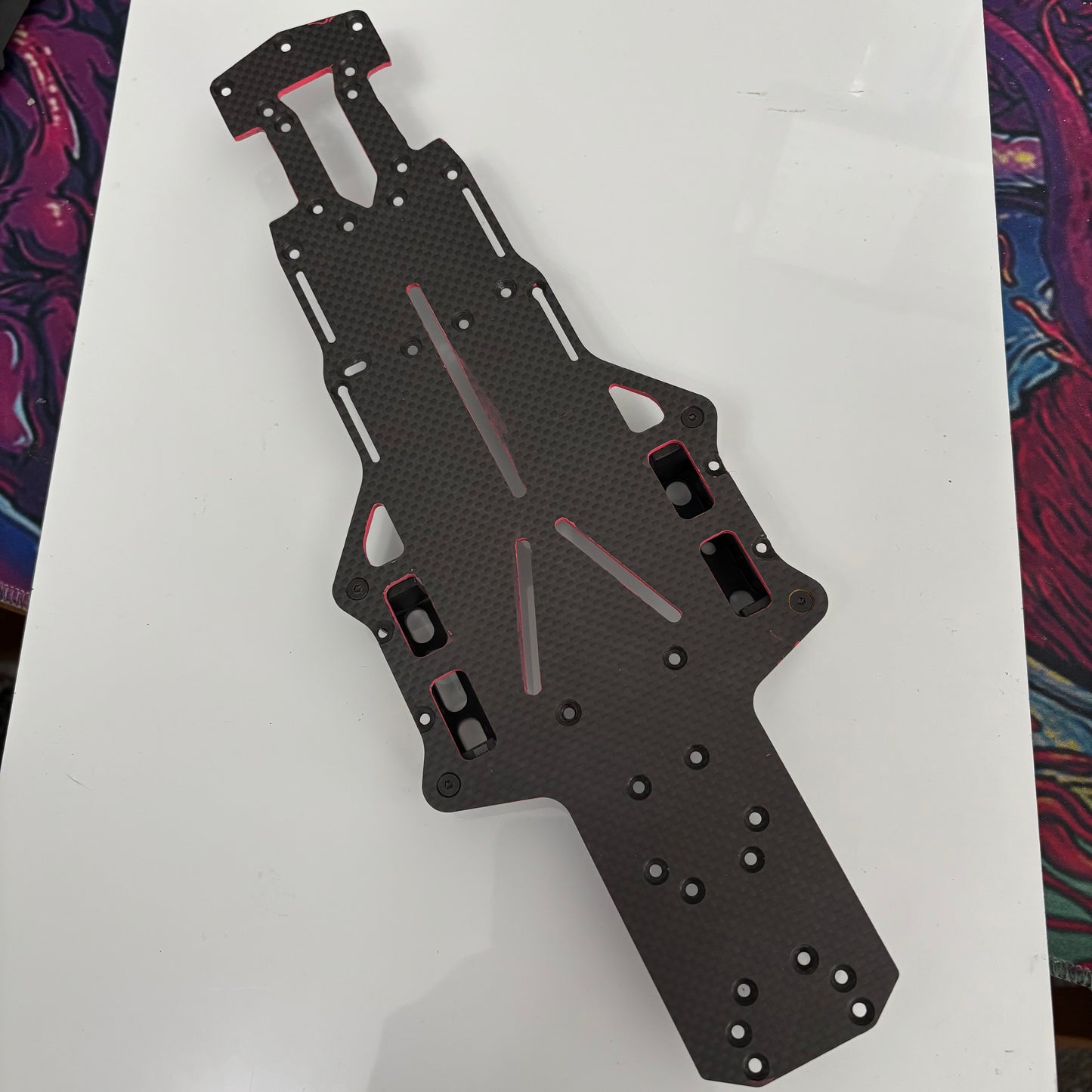 Yokomo YD2 SX 3 Carbon Deck And Battery Mounts