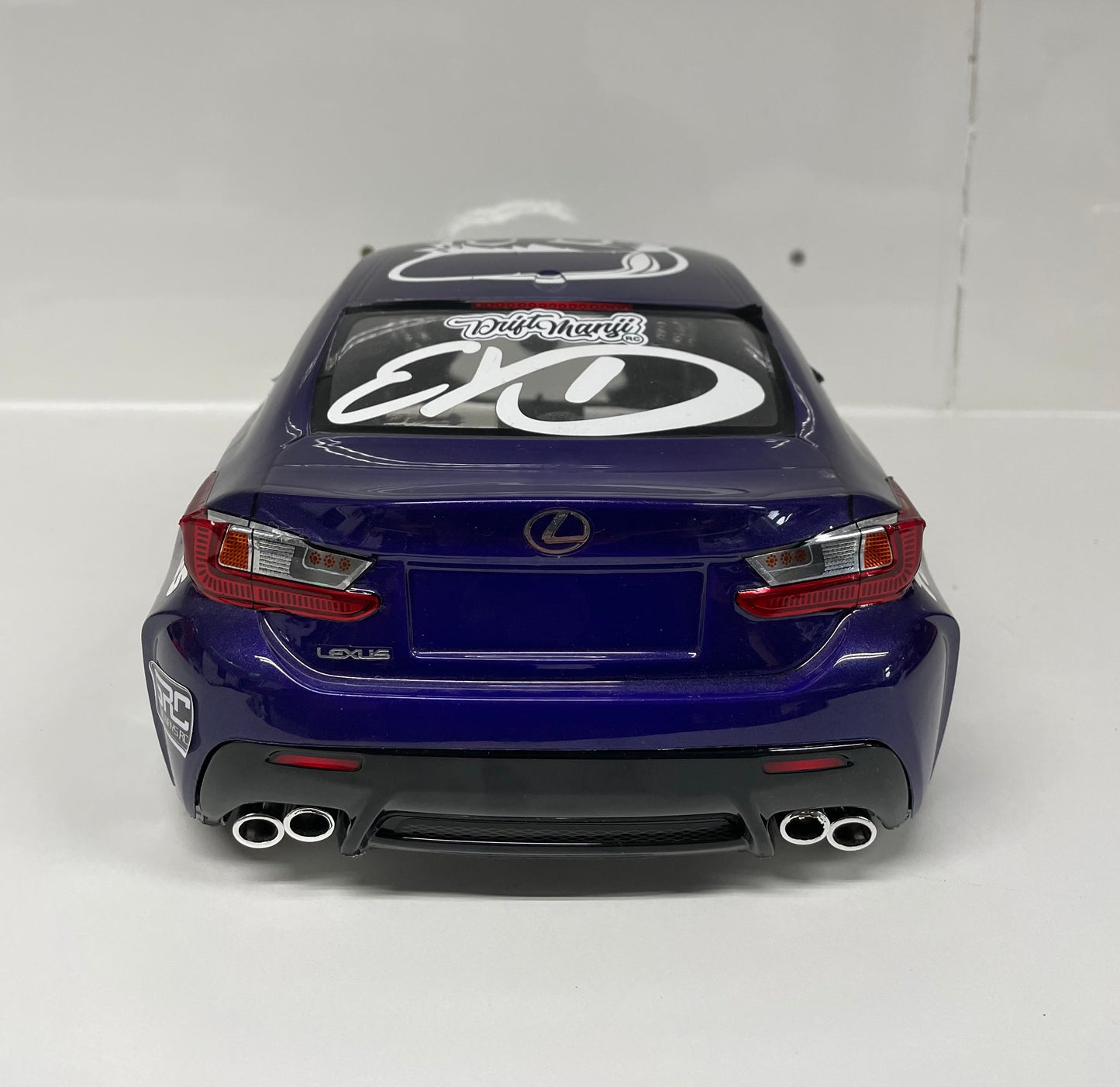 Killer body Lexus RCF Bodyshell Silver Blue Fade