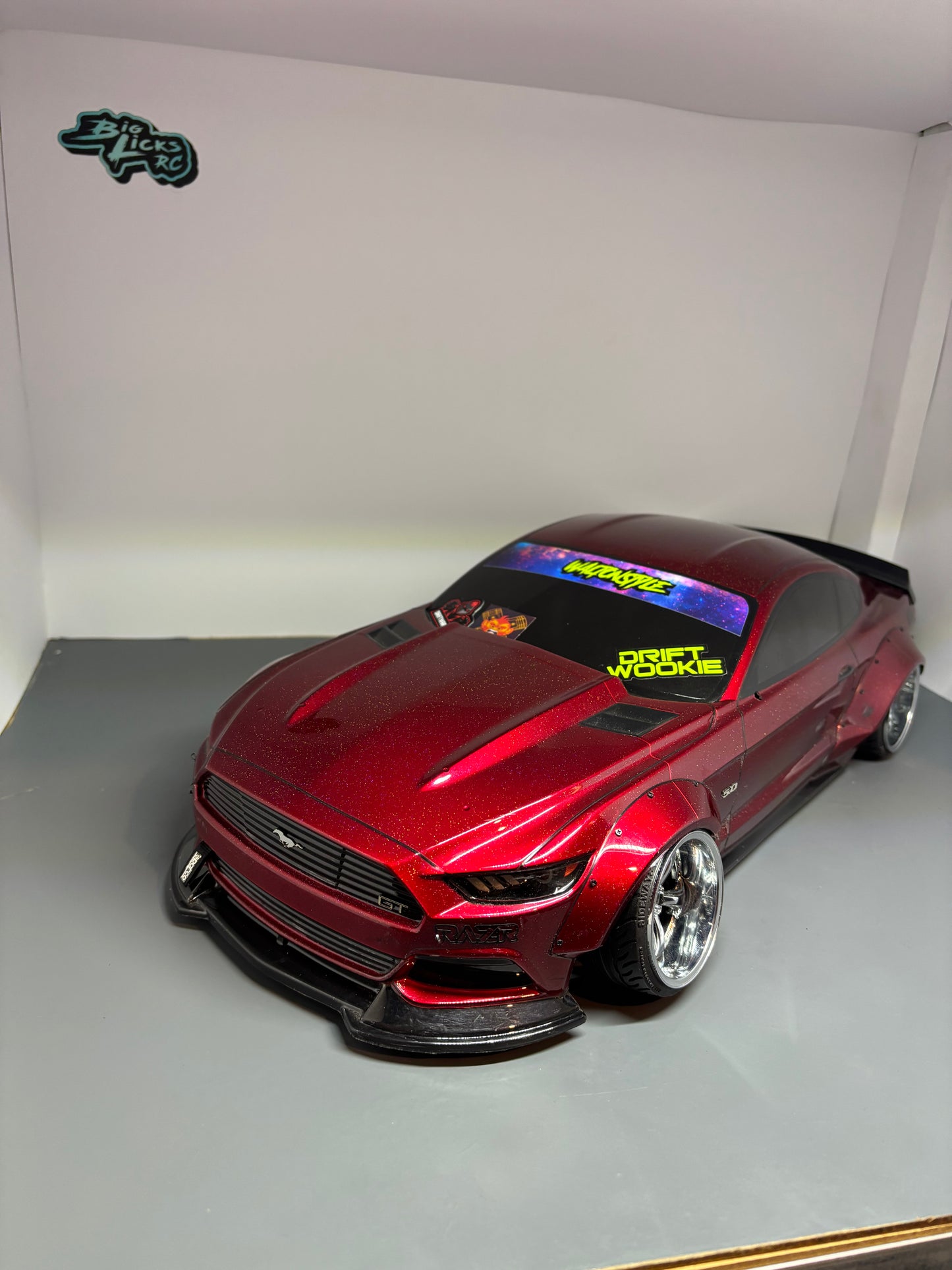 MST Mustang RTR RC Red Drift Bodyshell 200mm +