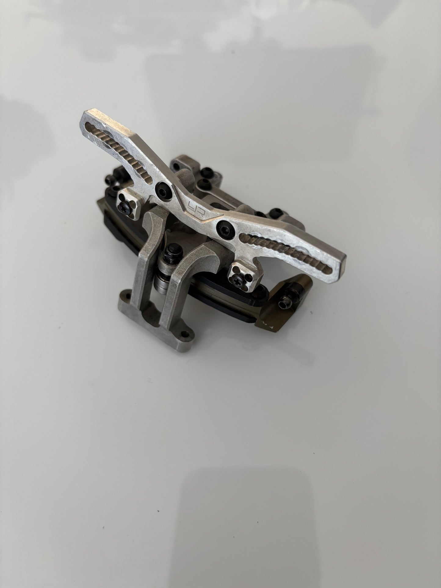 Yeah Racing YD2 Yokomo Bulkhead Slide Rack Alloy Shock Tower Silver