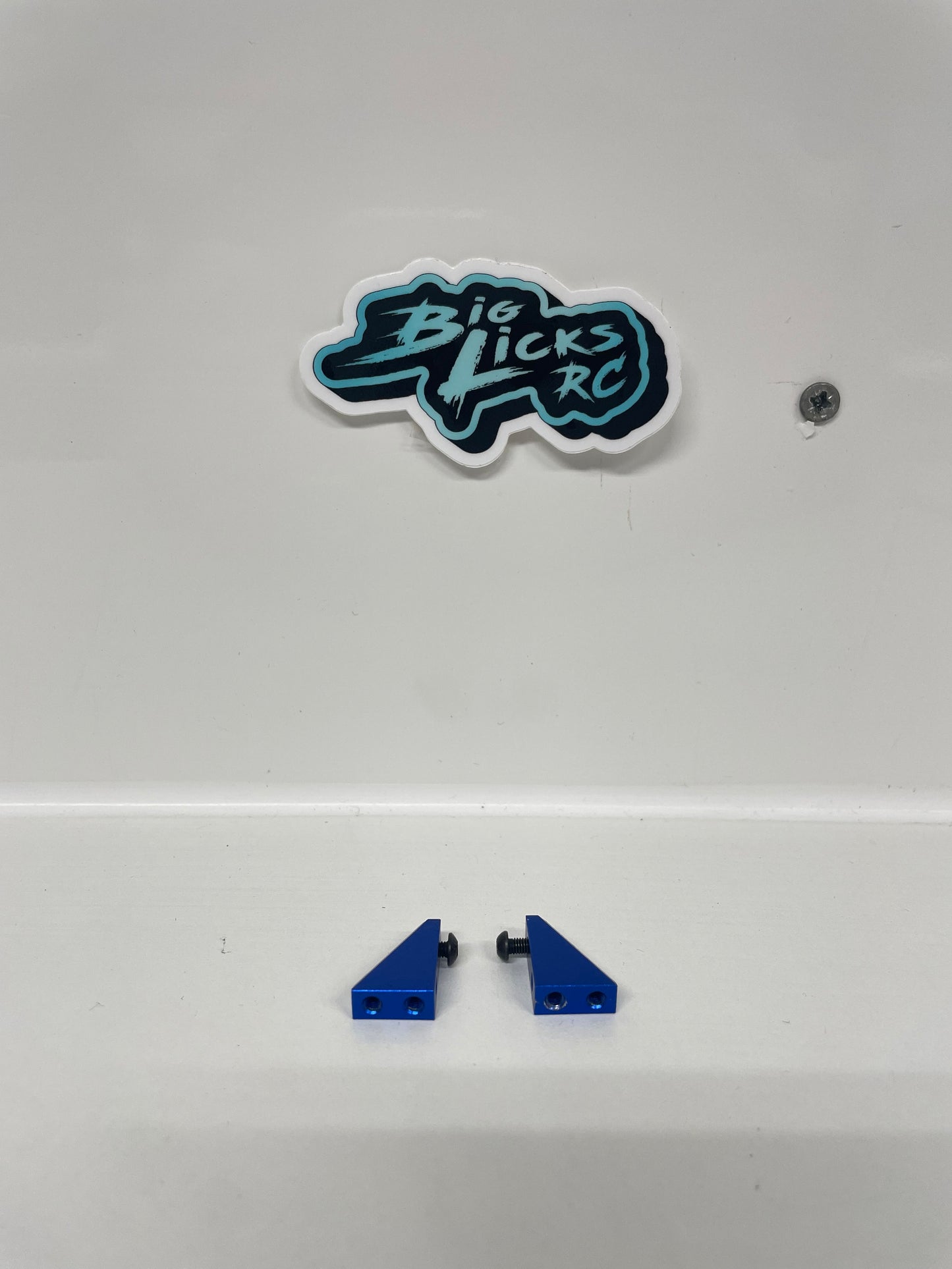 D.E.S Racing Blue Alloy Servo Mounts