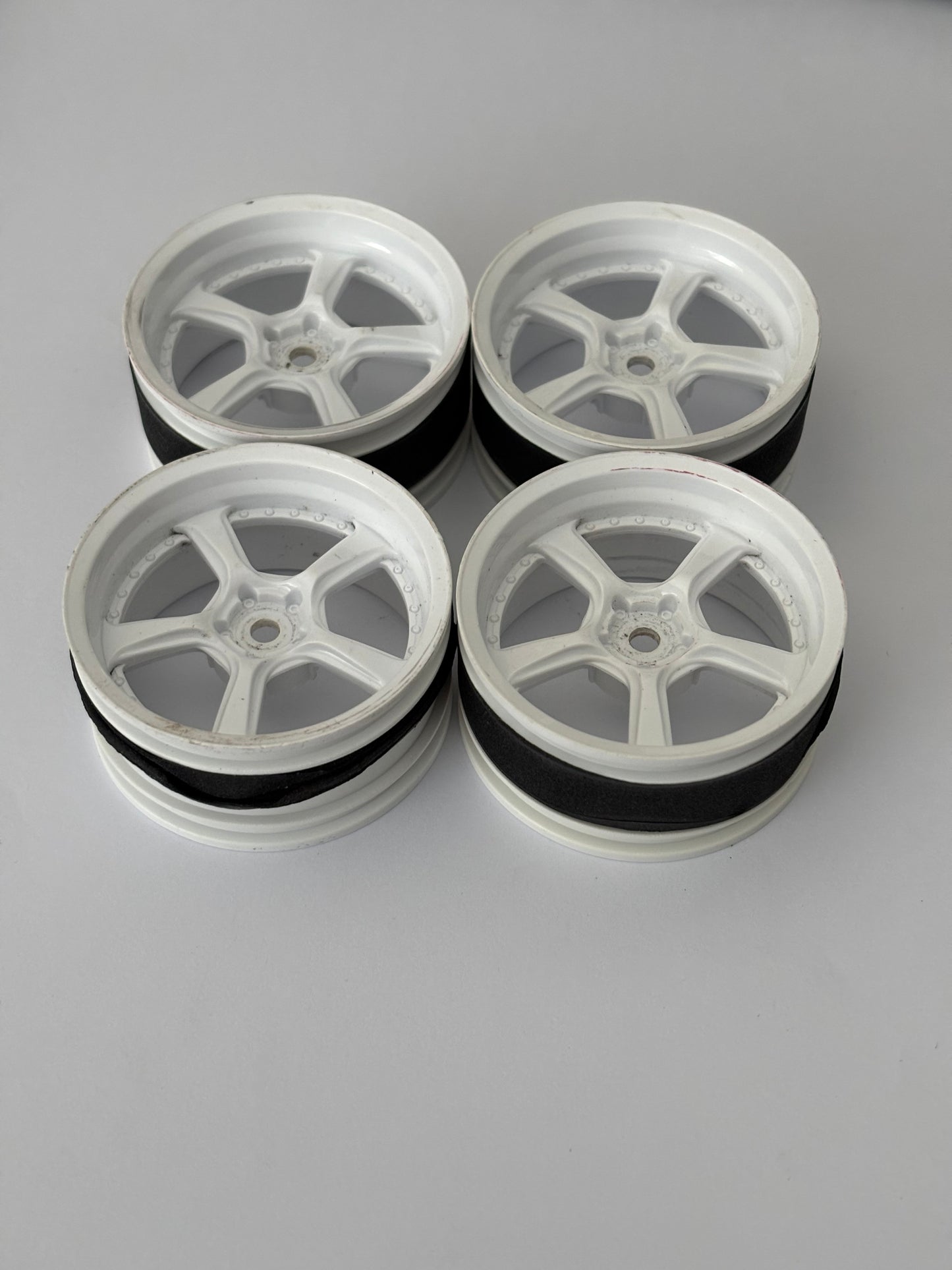 MST White 5.0 Offset 5 Wheels