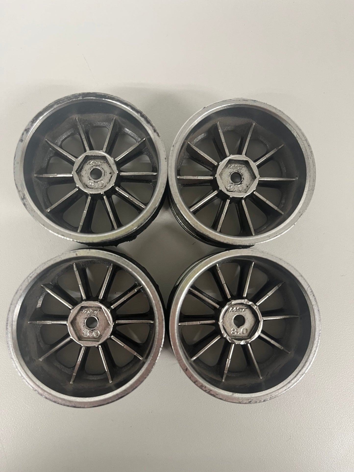 MST Wheels Painted Offset 8 Silver