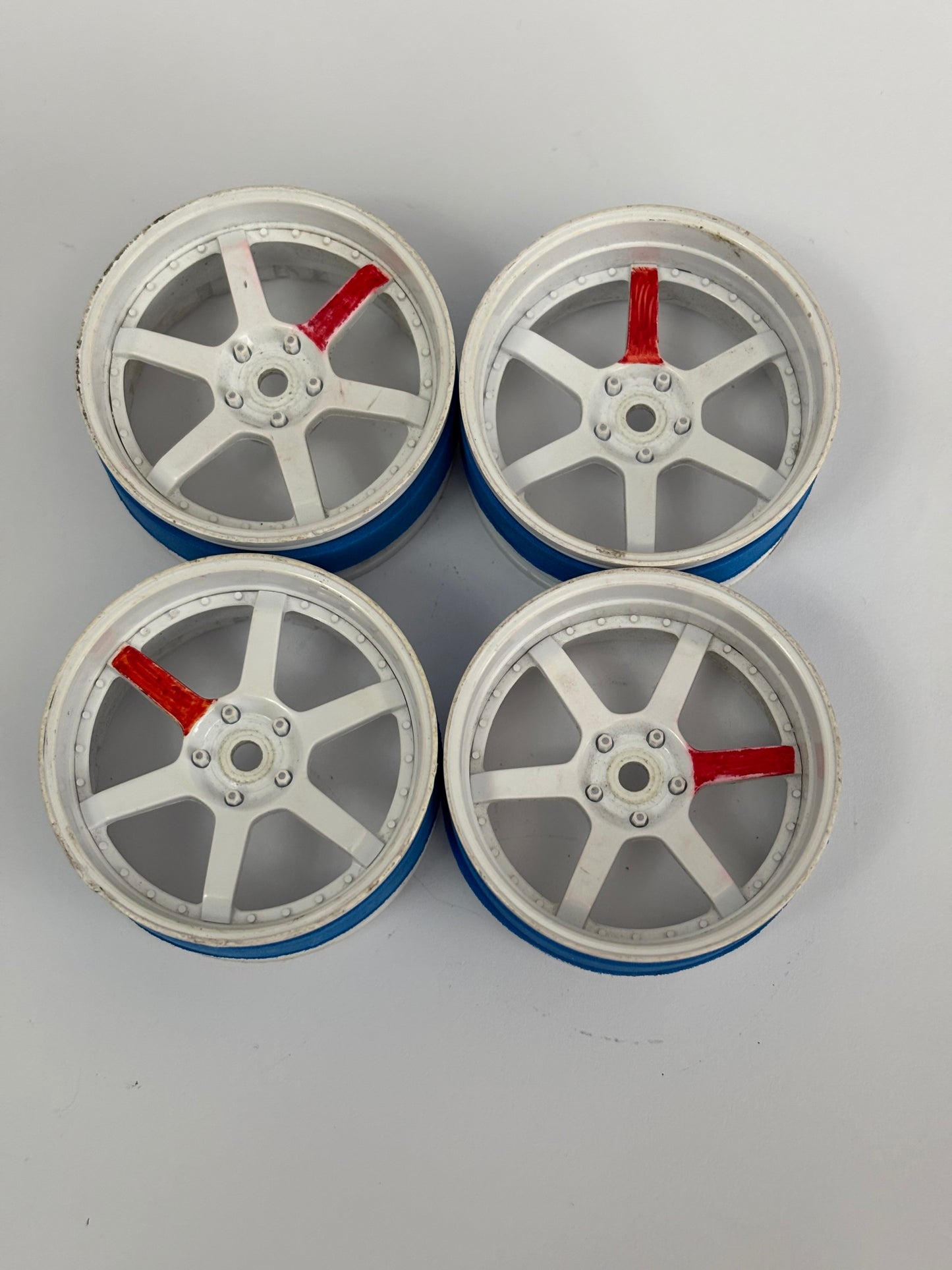 MST Adjustable White Wheels Adjustable Offset