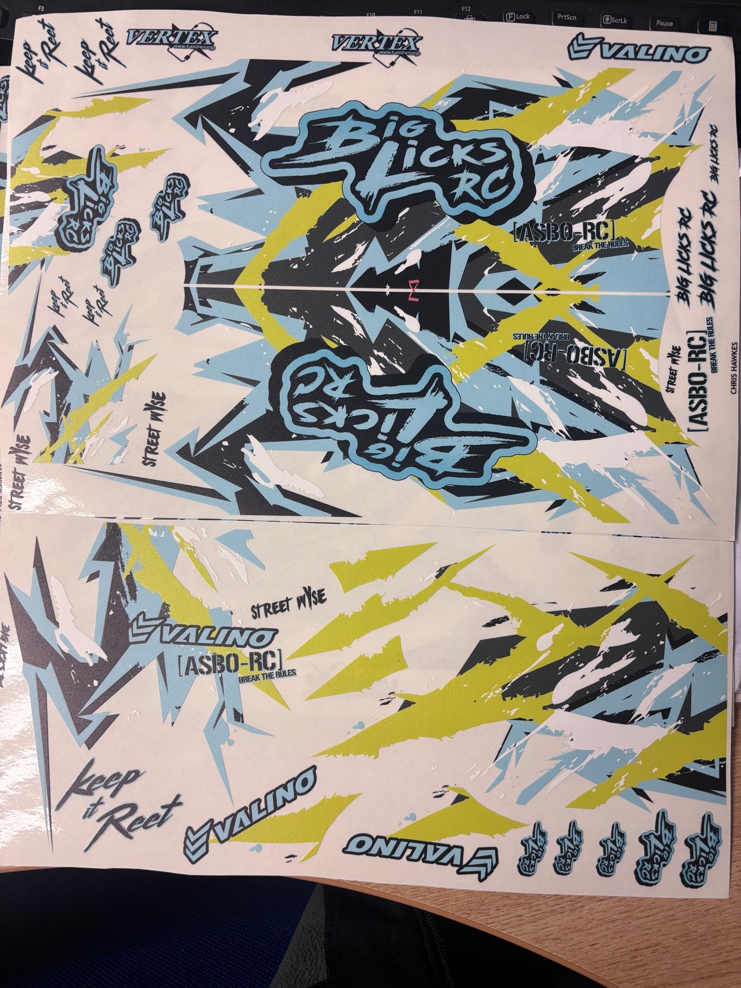Big Licks RC Livery Sheets Bodyshell Decal