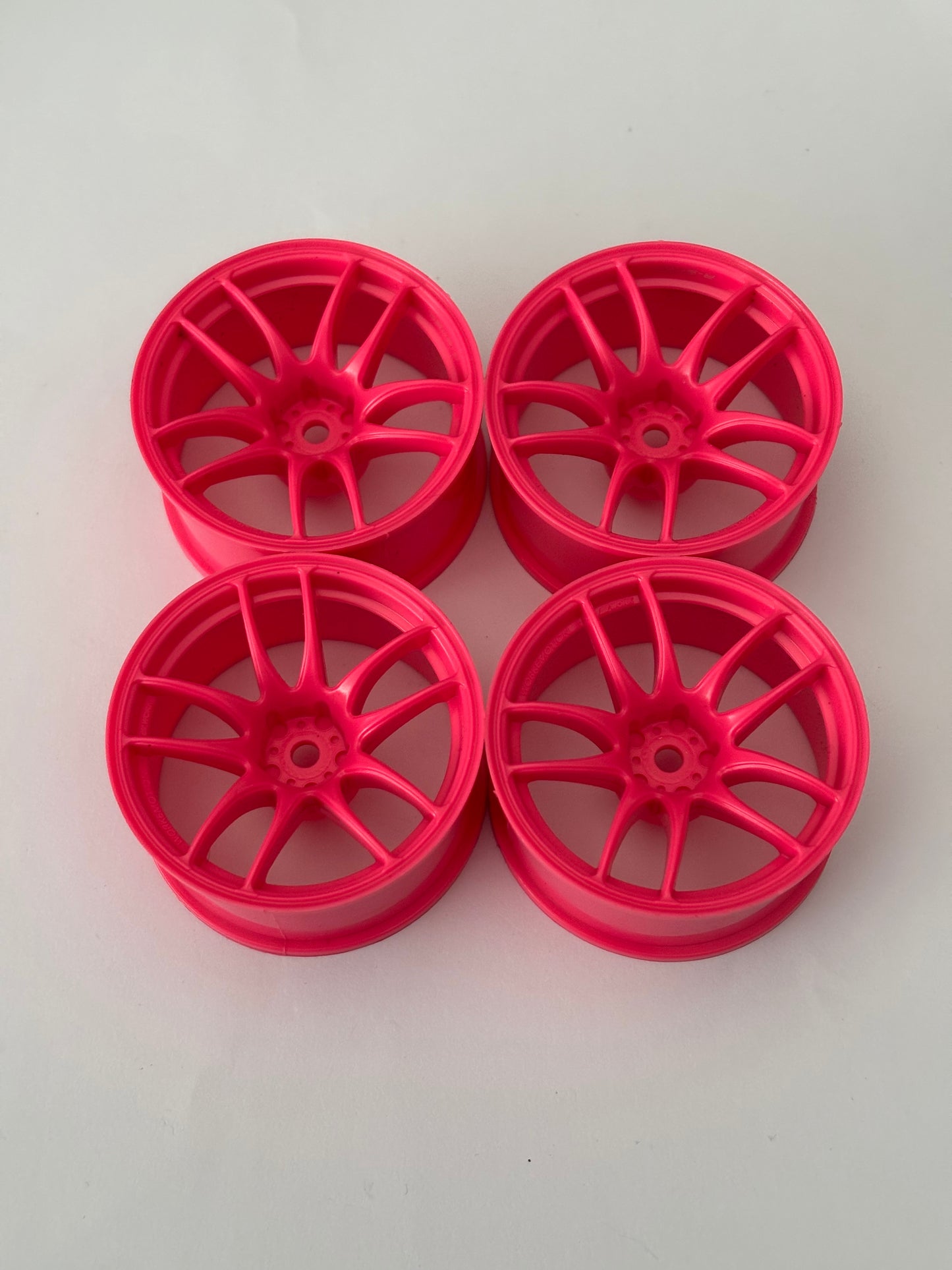Overdose Work Emoticon Pink Offset 7 Wheels R Spec High Traction