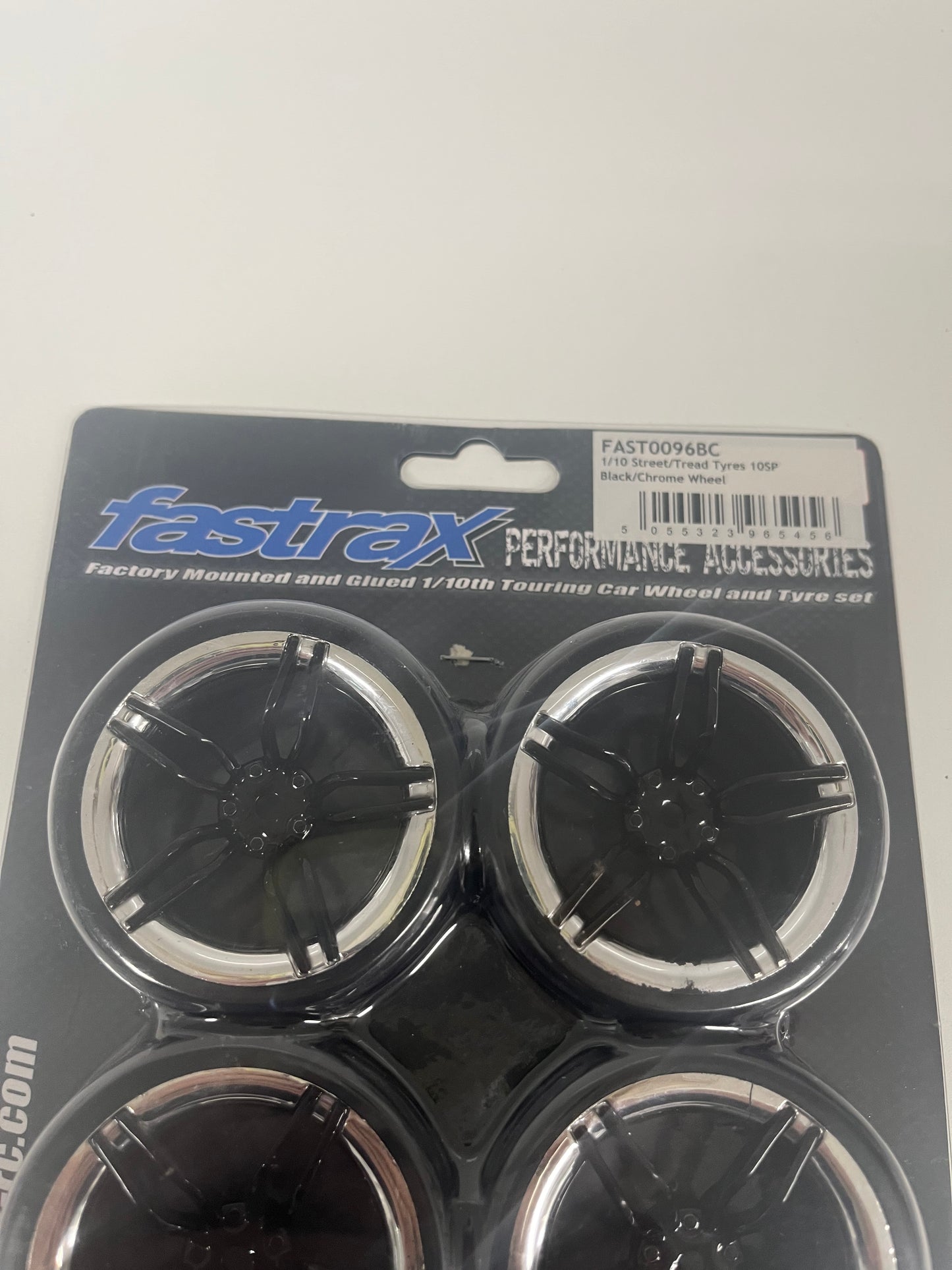 Fastrax Black Chrome Wheels Fast0096BC Tyres 10SP
