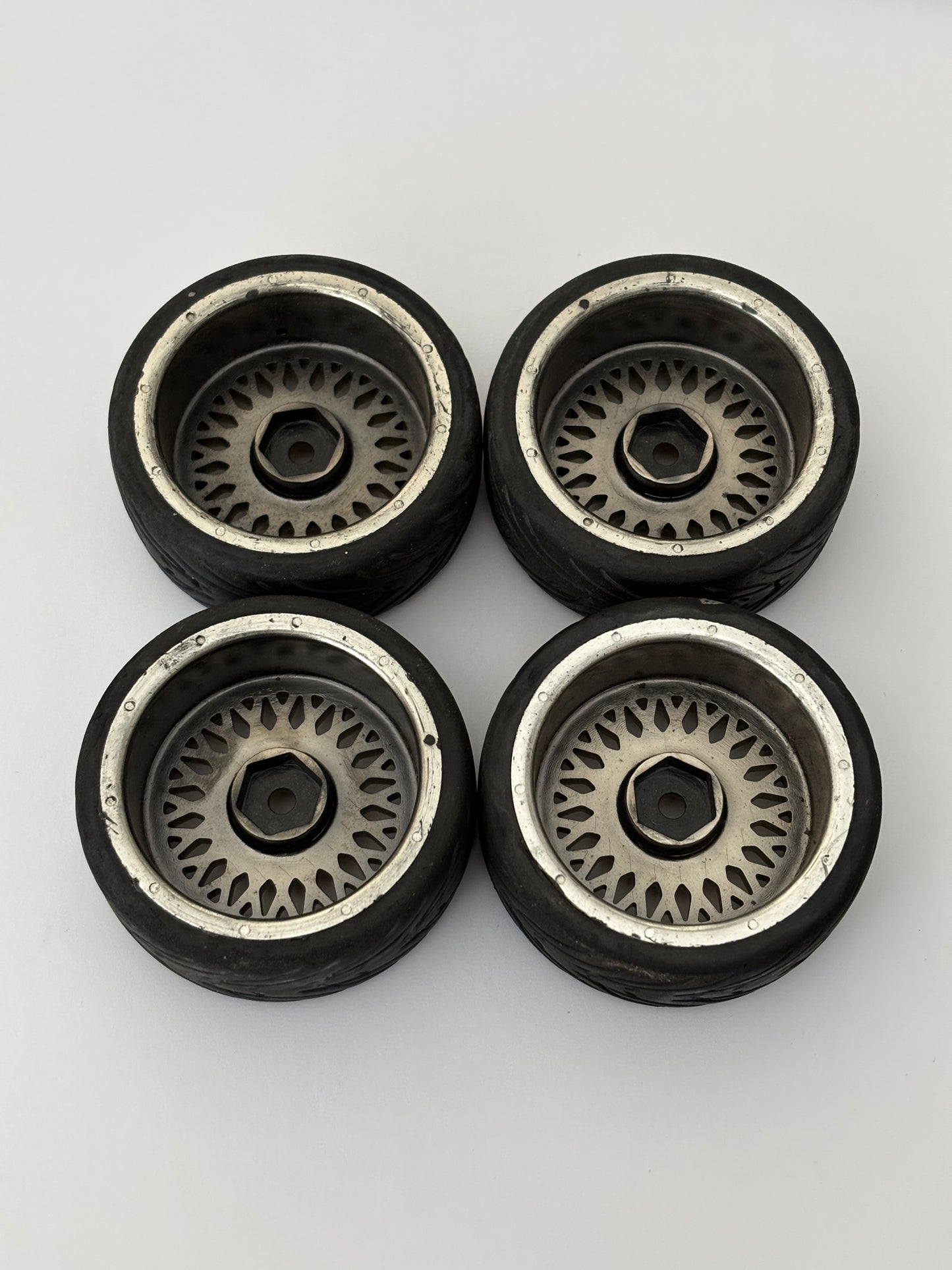 Gold BBS Style Wheels With Rubber Tyres Offset 3