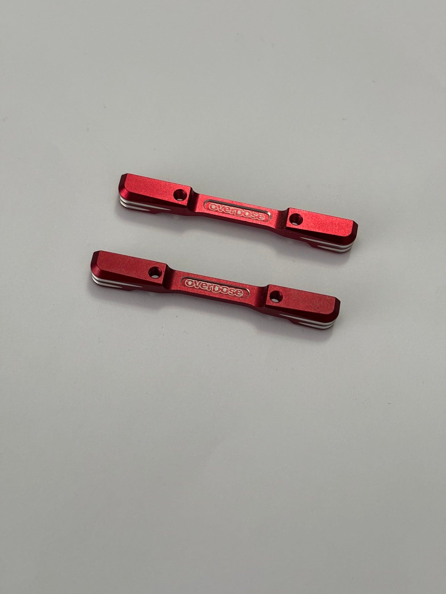 Overdose Red Alloy Suspension Mounts x2 52.7 Pair