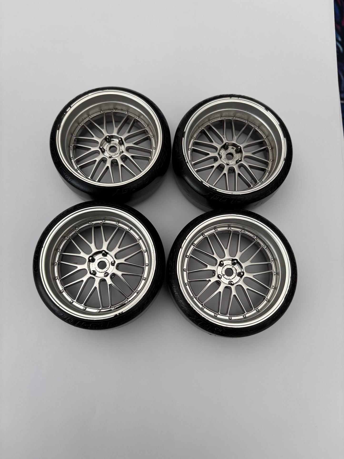 MST BBS Style Wheels and MST Silver Dot Tyres Silver