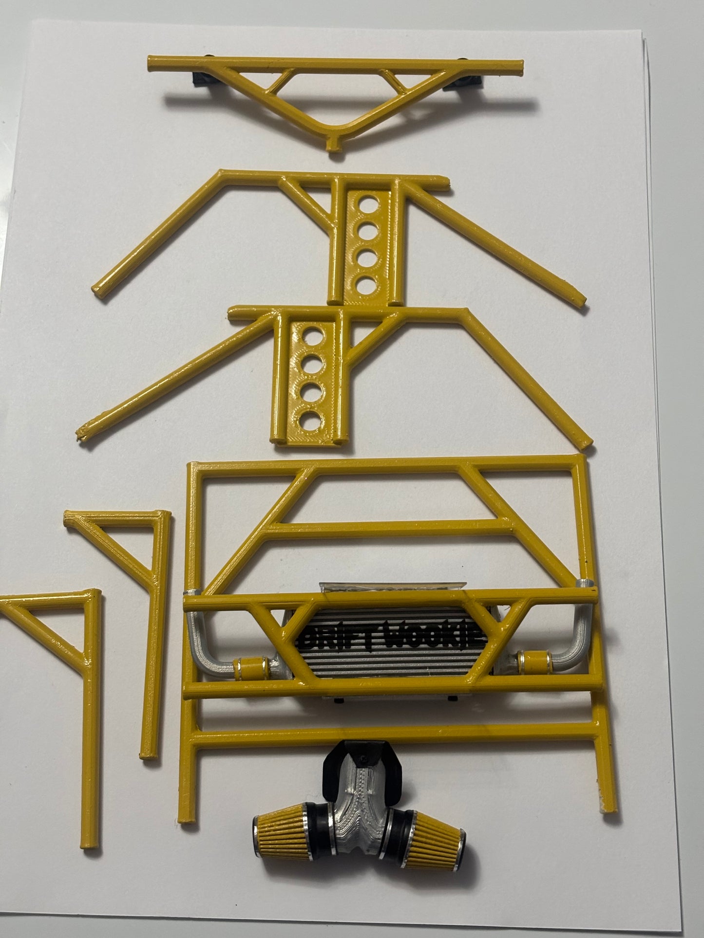 3D Printed Rollcage Cooler V8 Bonnet Filter Inlet Mustang