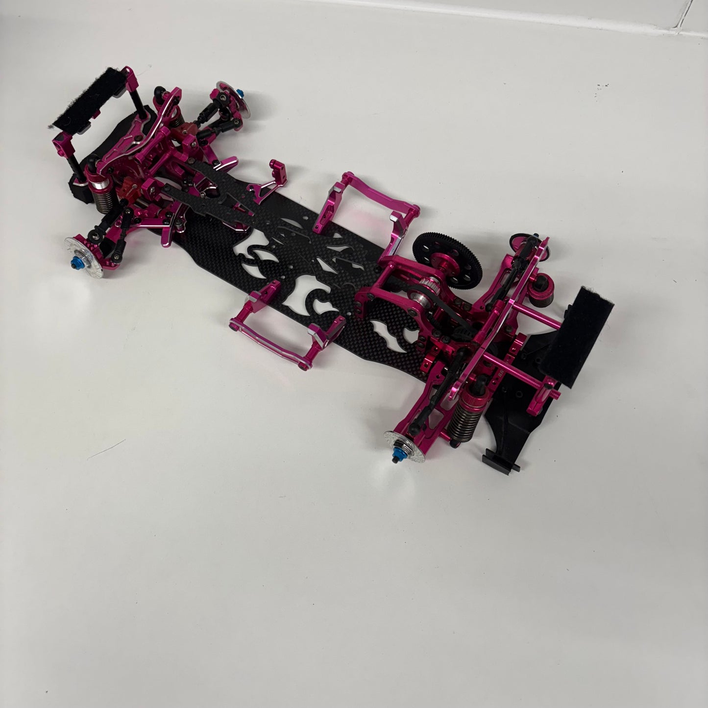 3Racing Sakura D4 Pink RC Drift Chassis Alloy Carbon RWD