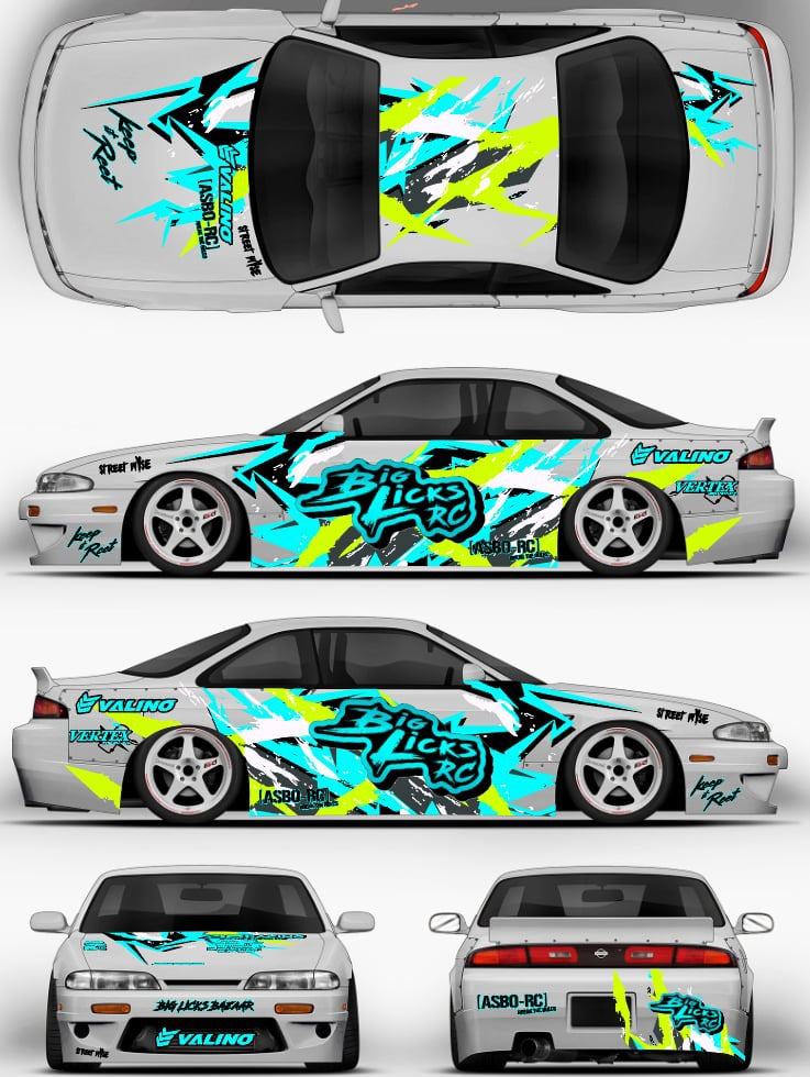 Big Licks RC Livery Sheets Bodyshell Decal