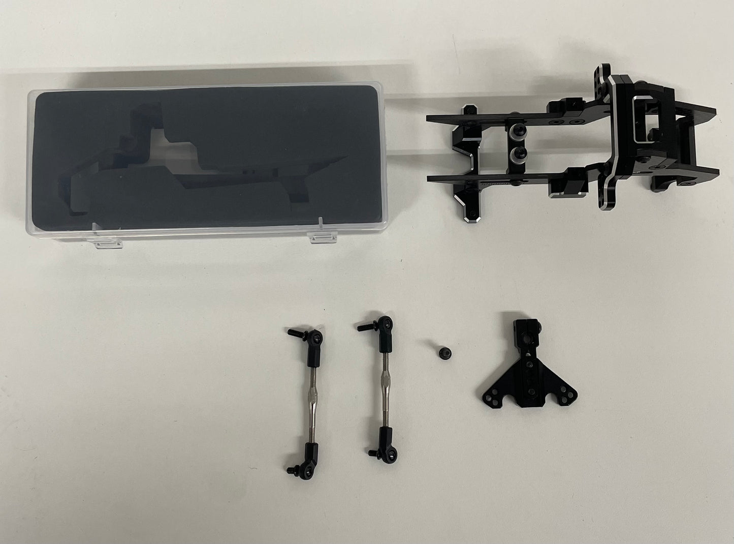 Rhino Racing DDSS Steering Rack Front Bulkhead Black Alloy