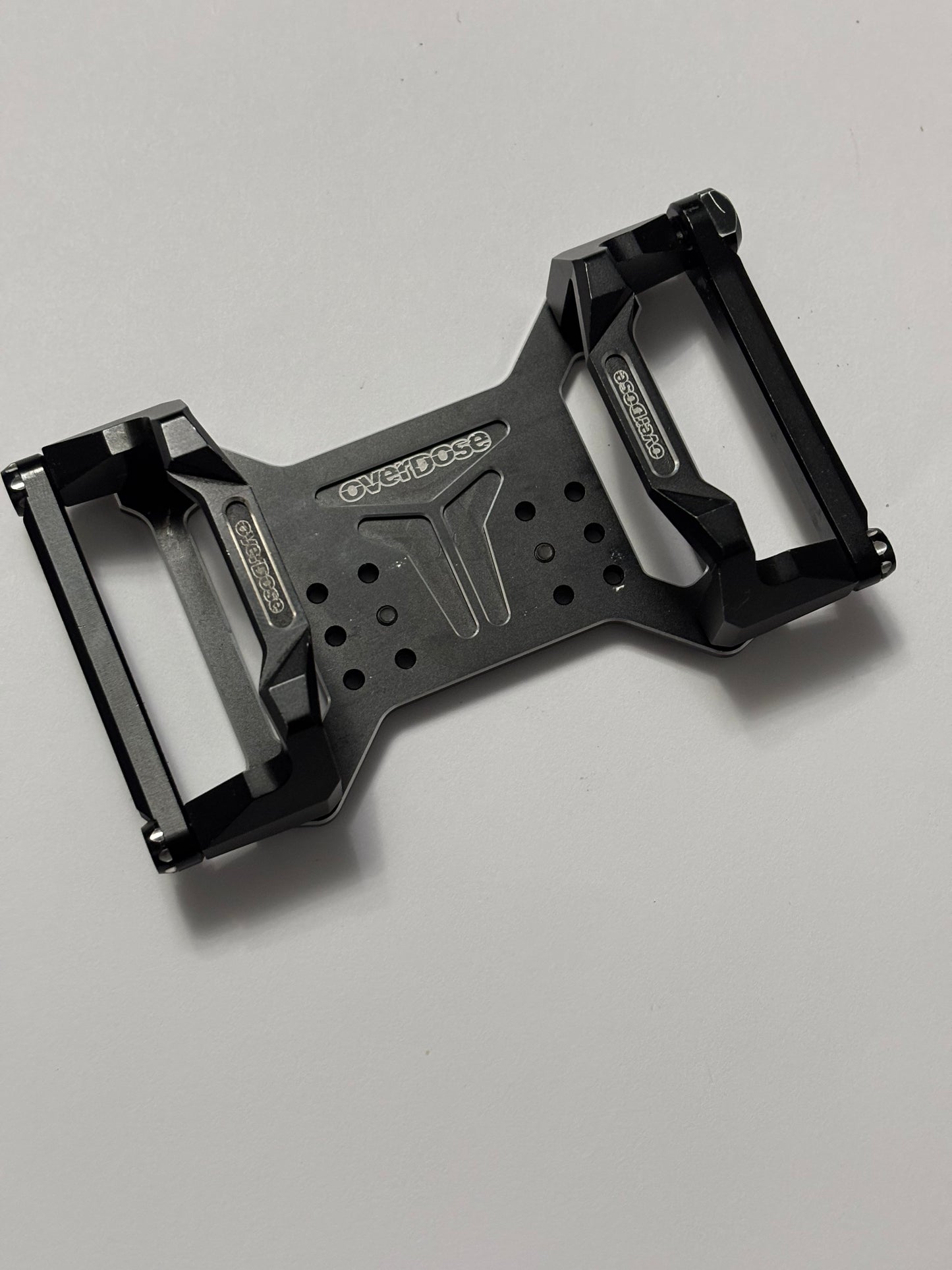Overdose Black Alloy Battery Mount & Plate
