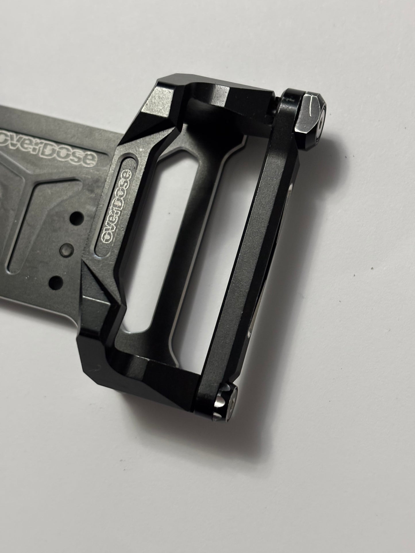 Overdose Black Alloy Battery Mount & Plate