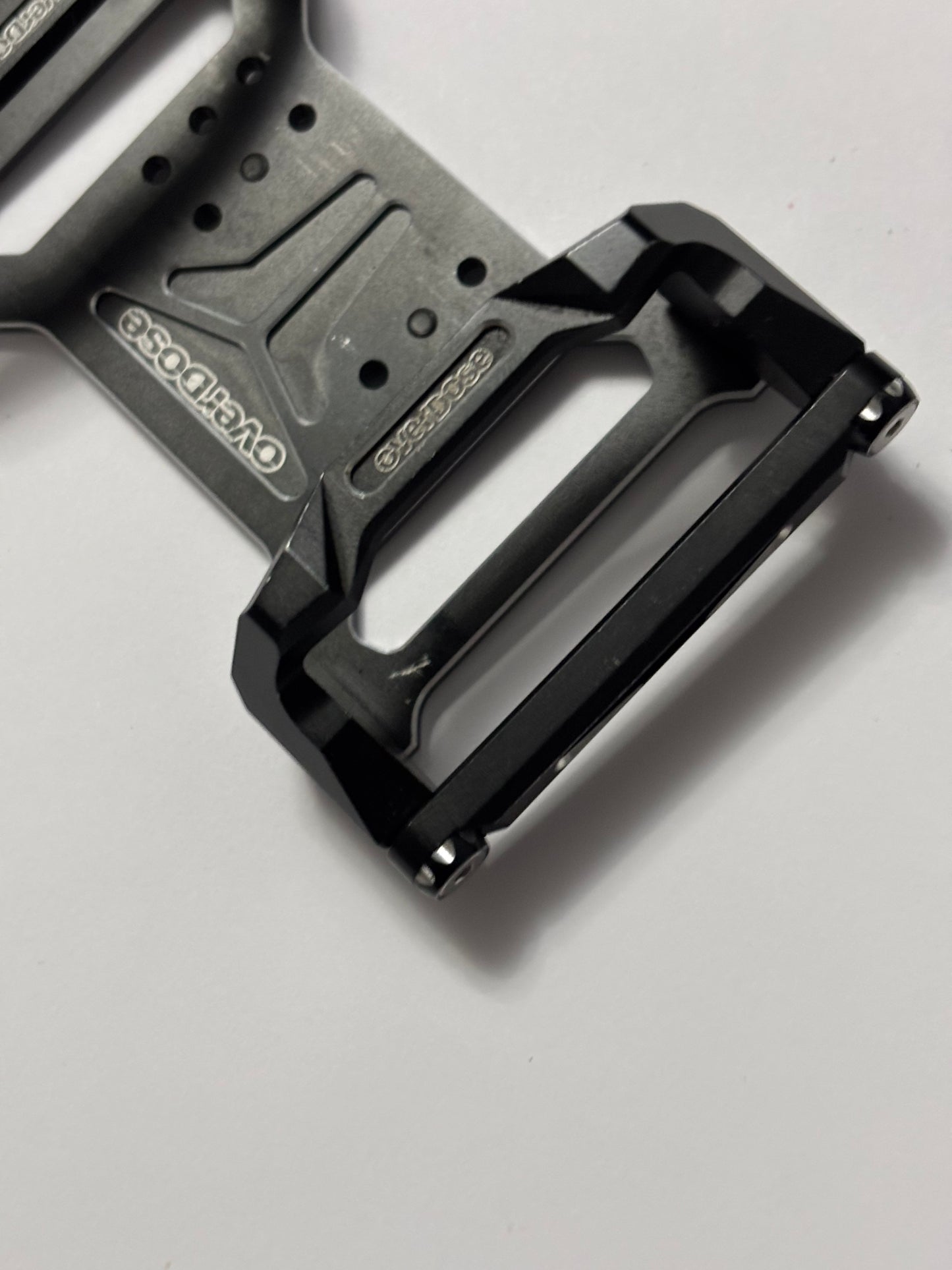 Overdose Black Alloy Battery Mount & Plate