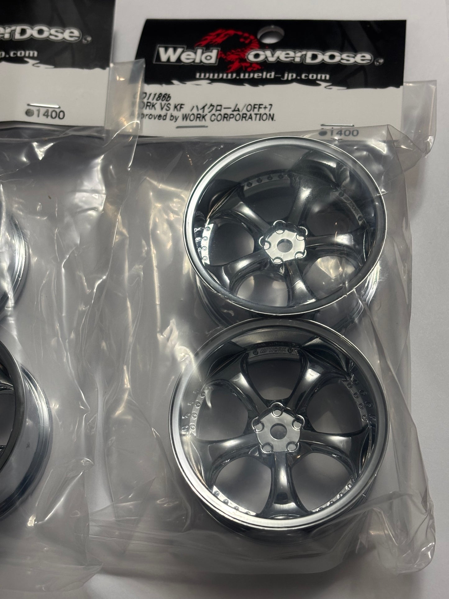 OD1186B Overdose Work VSKF Chrome Wheels Offset 7 26mm