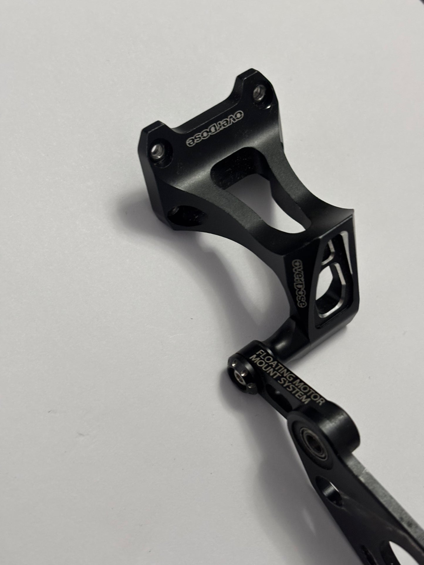 Overdose Floating Motor Mount Black Alloy