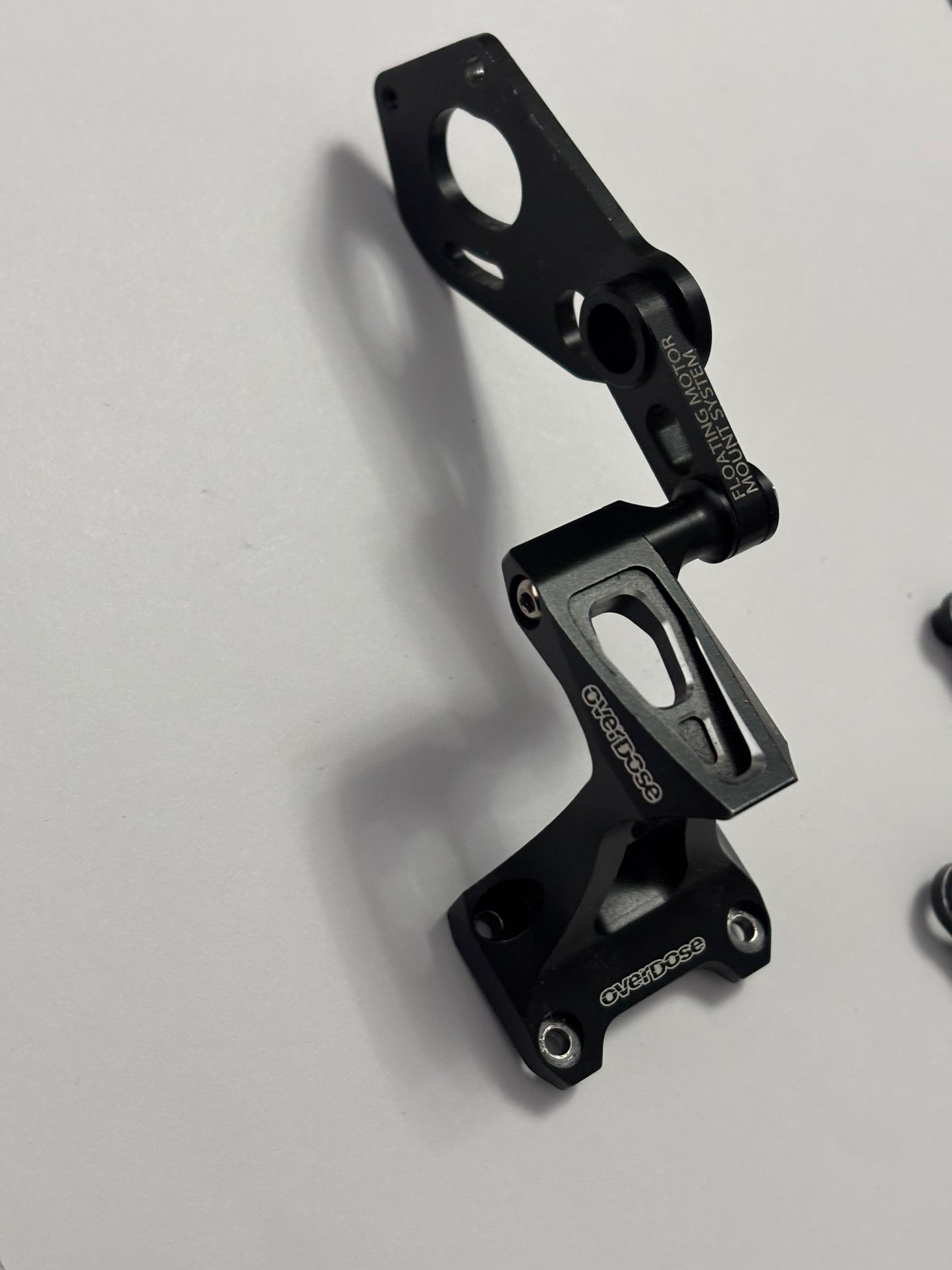 Overdose Floating Motor Mount Black Alloy